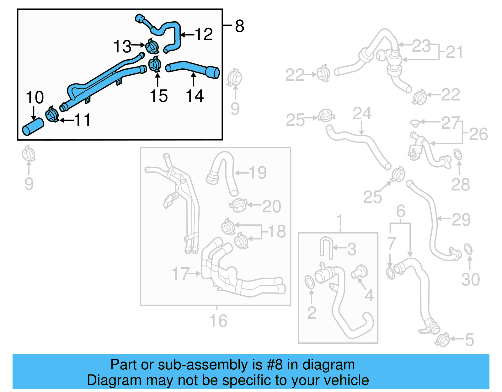 Reservoir Hose 7P6-121-070-AP - View 4
