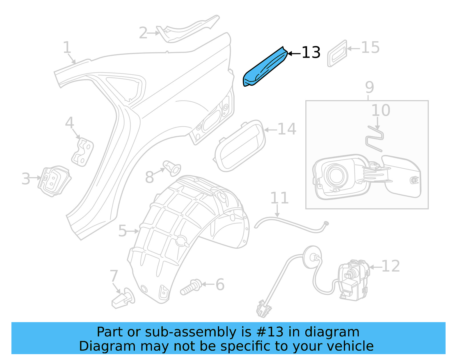 Fuel Pocket 561-809-930-A - View 4
