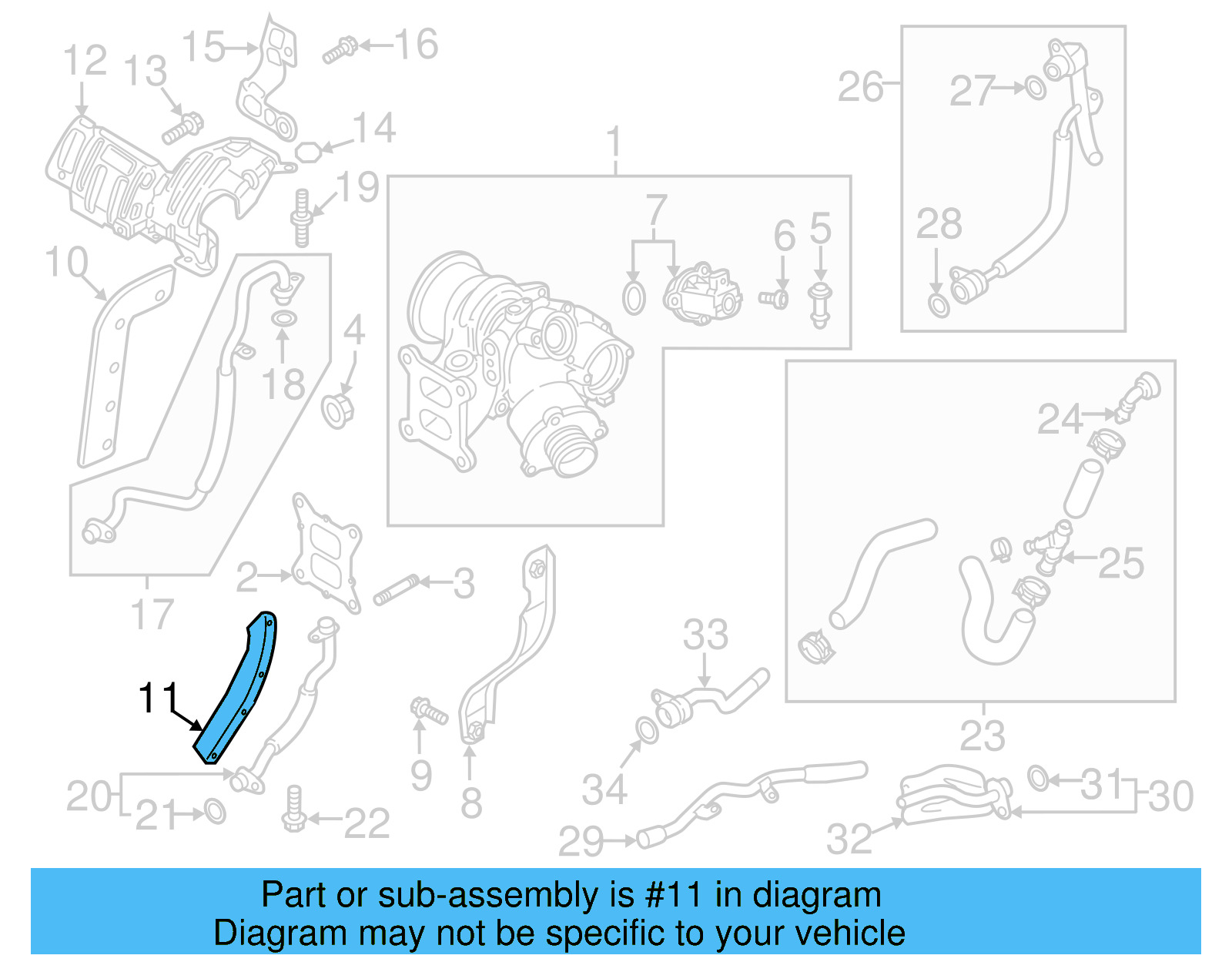 Heat Deflector 06K-133-833-CC - View 9