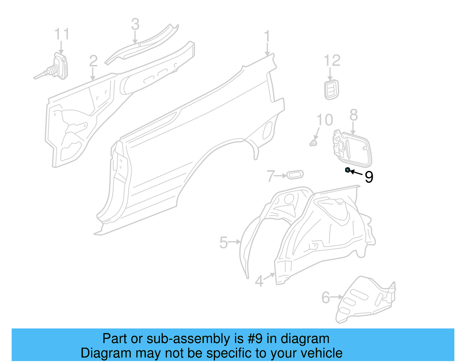 Fuel Door Stopper 893-877-665-A - View 5