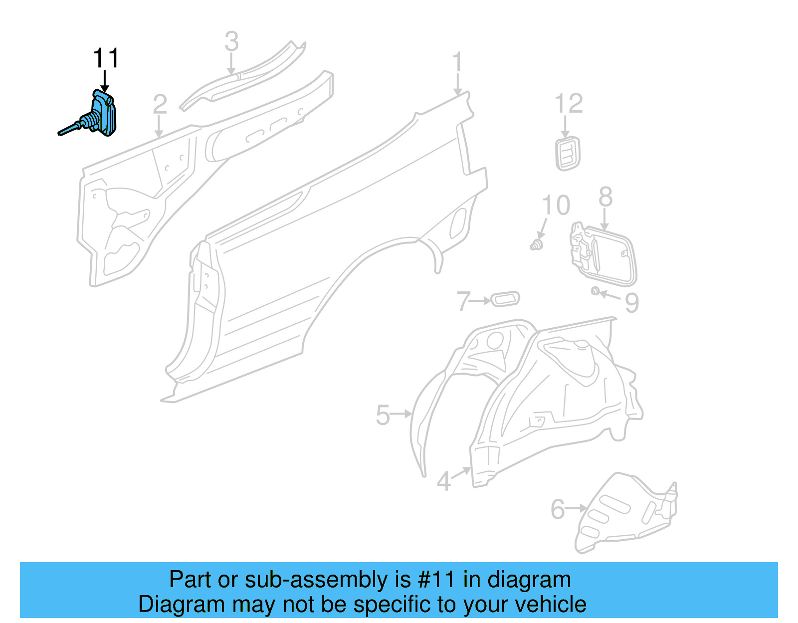 Lock Actuator 1H0-862-160-A - View 4