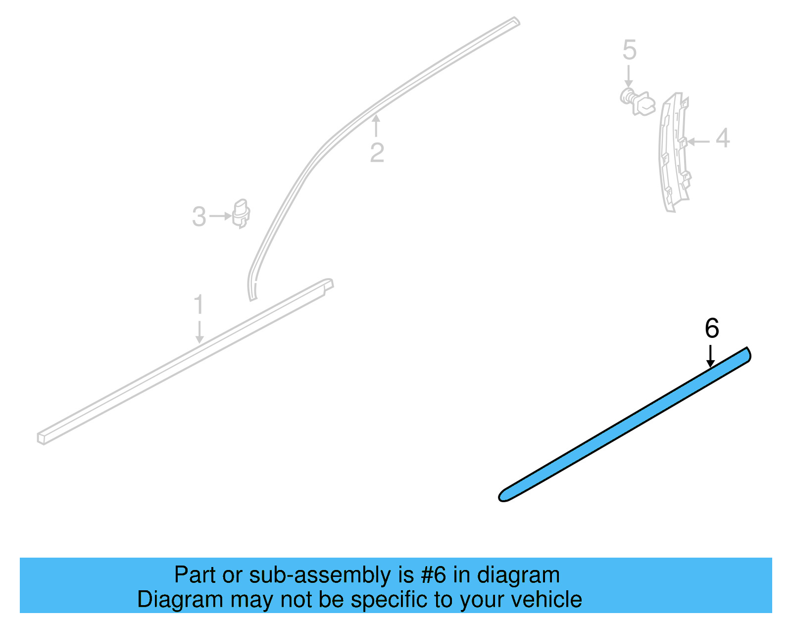 Side Molding 561-853-516-A-2ZZ - View 4