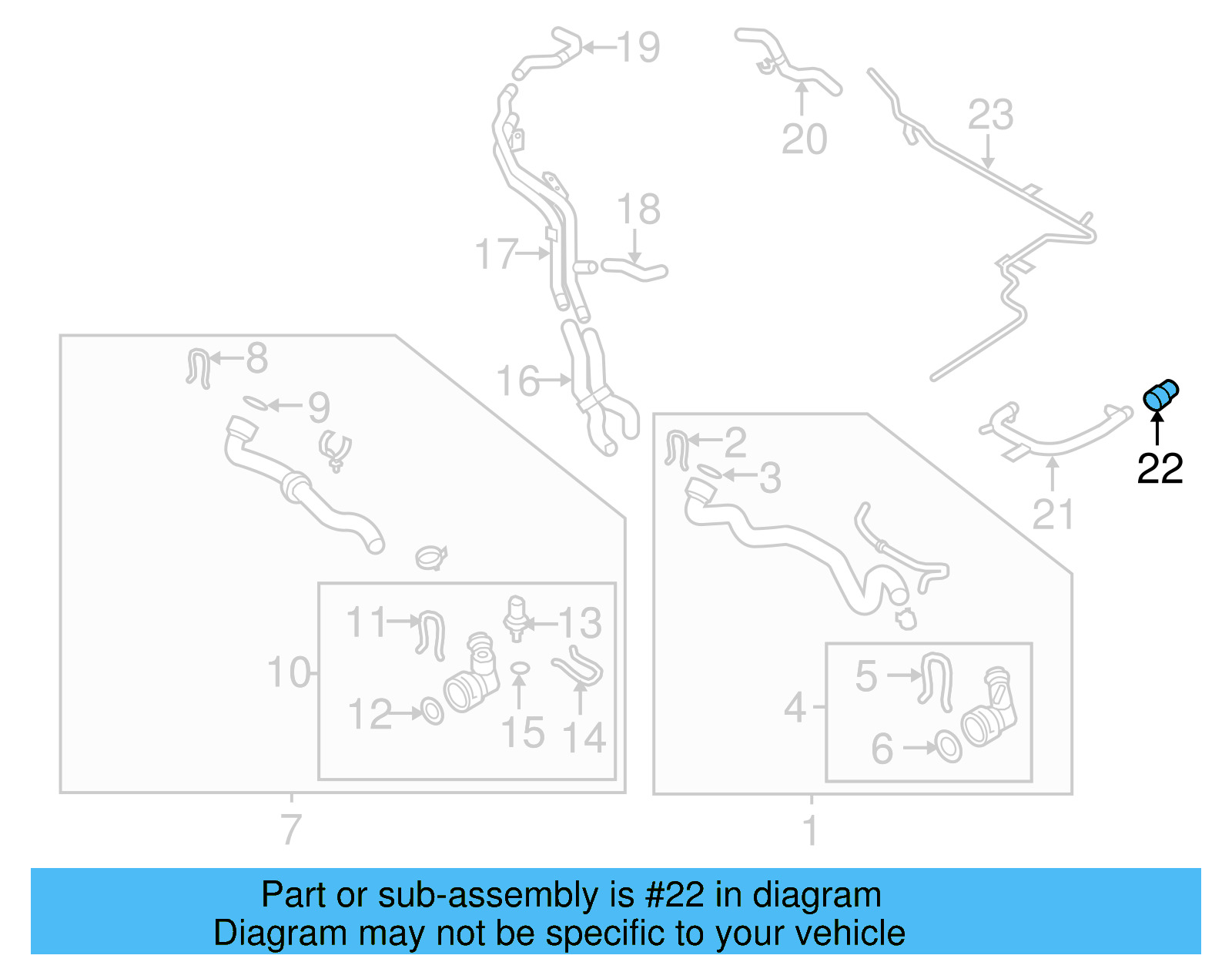 Engine Coolant Hose 06J-121-057-D - View 12