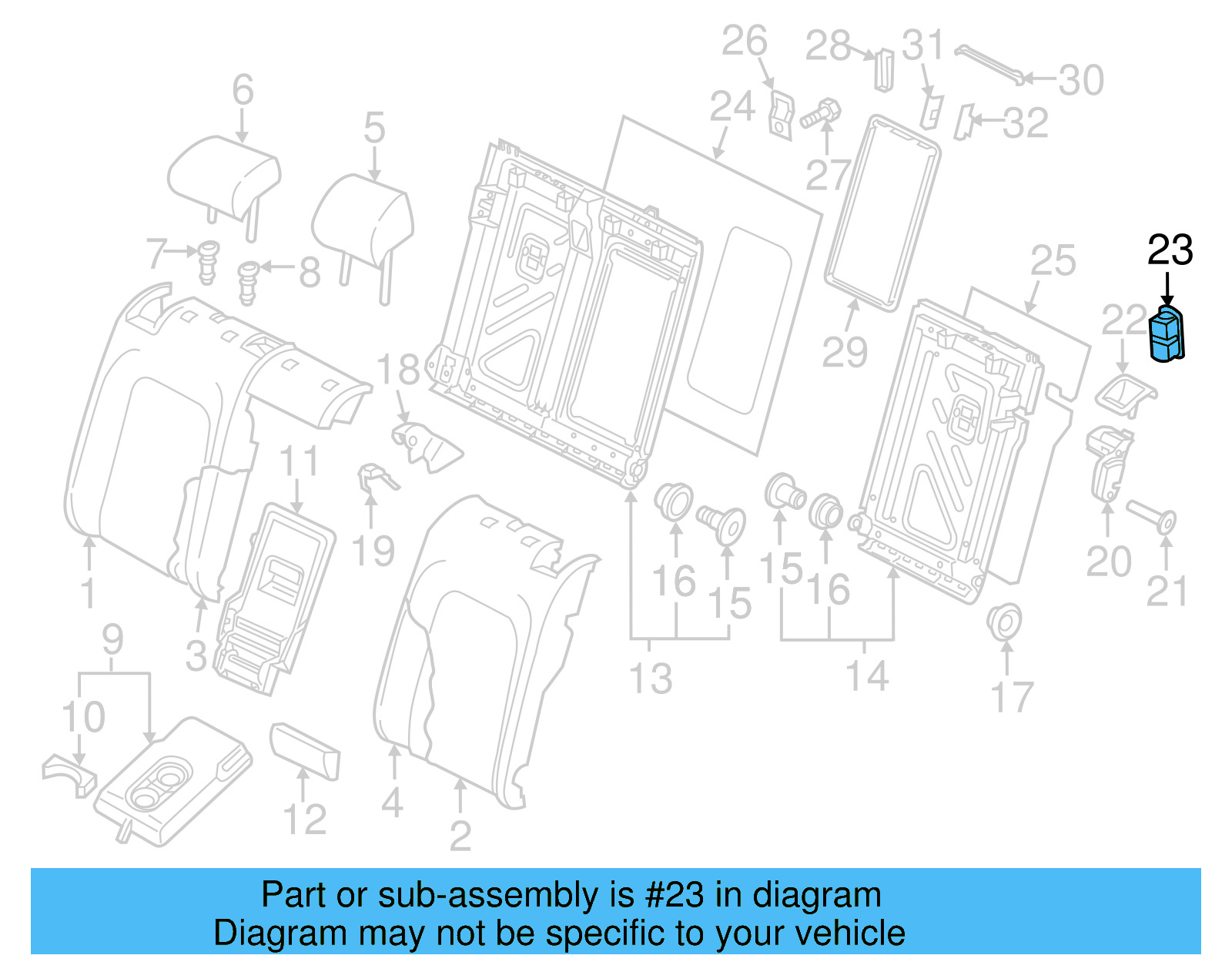 Seat Belt Guide 8V0-886-747-DHW - View 5