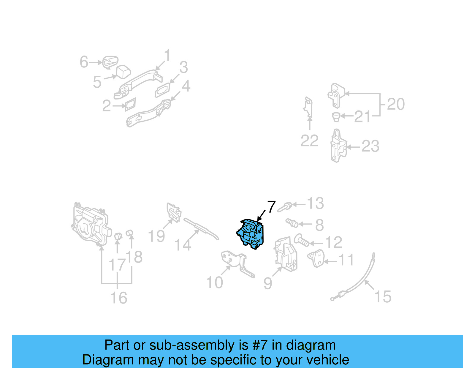 Lock Actuator 3D4-839-015-S - View 6