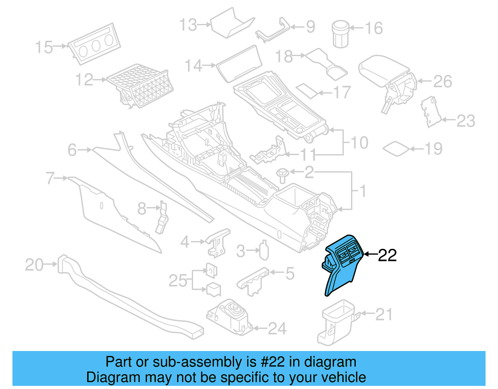 Rear Trim 5G0-864-298-F-82V - View 6