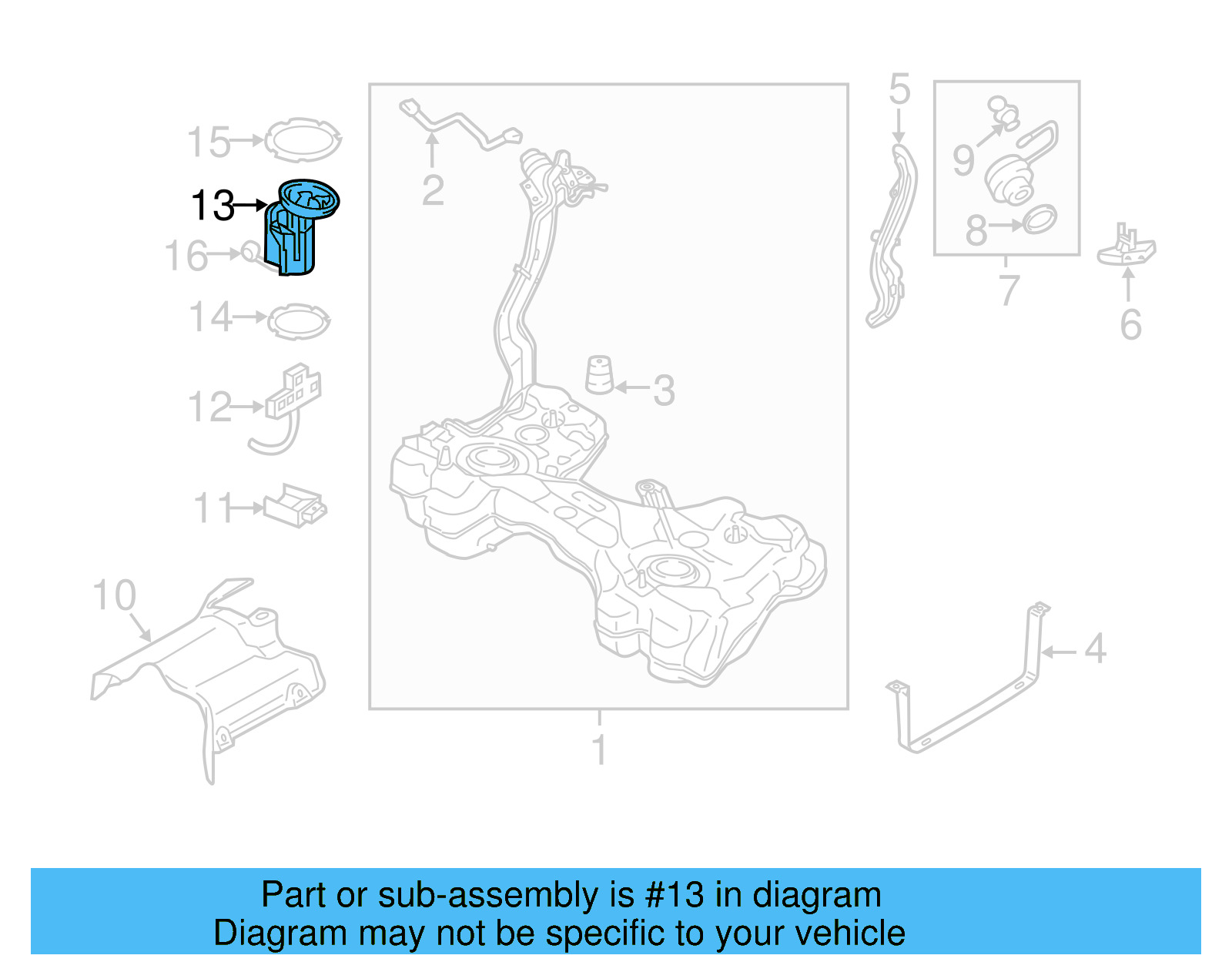 Fuel Pump Assembly 5Q0-919-087-AQ - View 12