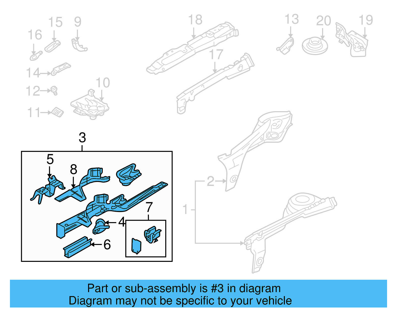 Side Rail Assembly 1JM-803-092 - View 7