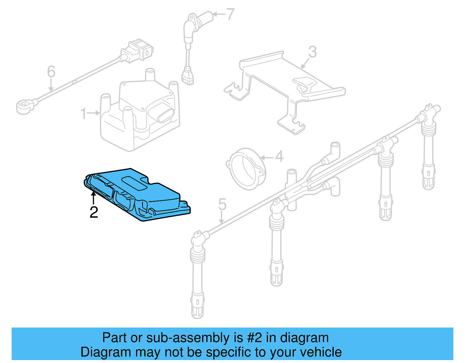 Ignition Module 06A-906-018-JD - View 7