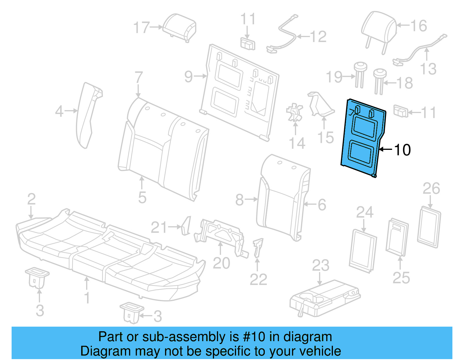 Seat Back Frame 5C6-885-503-C - View 18