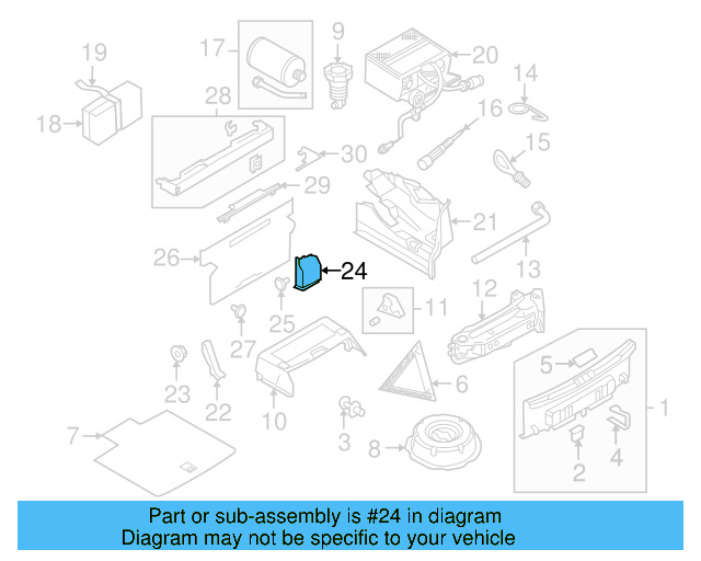 Battery Cover 1Q0-867-197-B-1BS - View 2