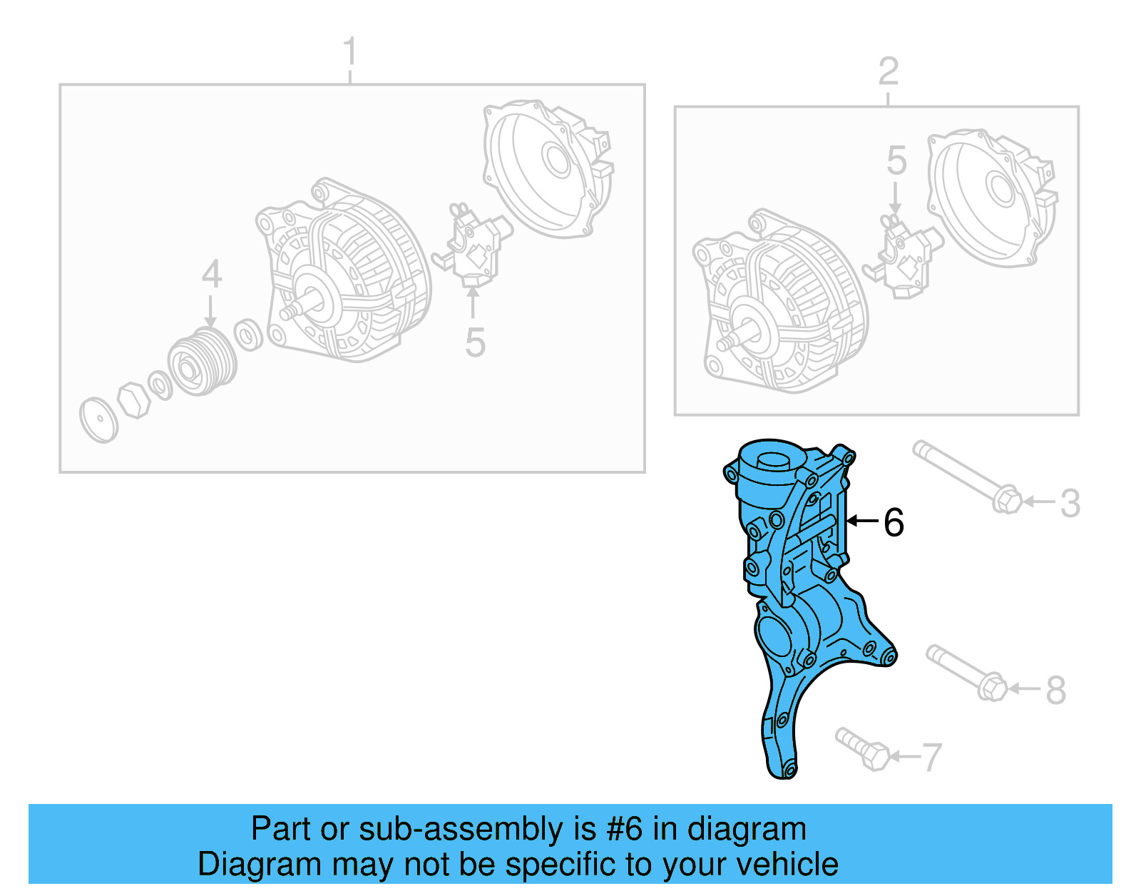 Alternator Bracket 06L-903-143-A - View 10