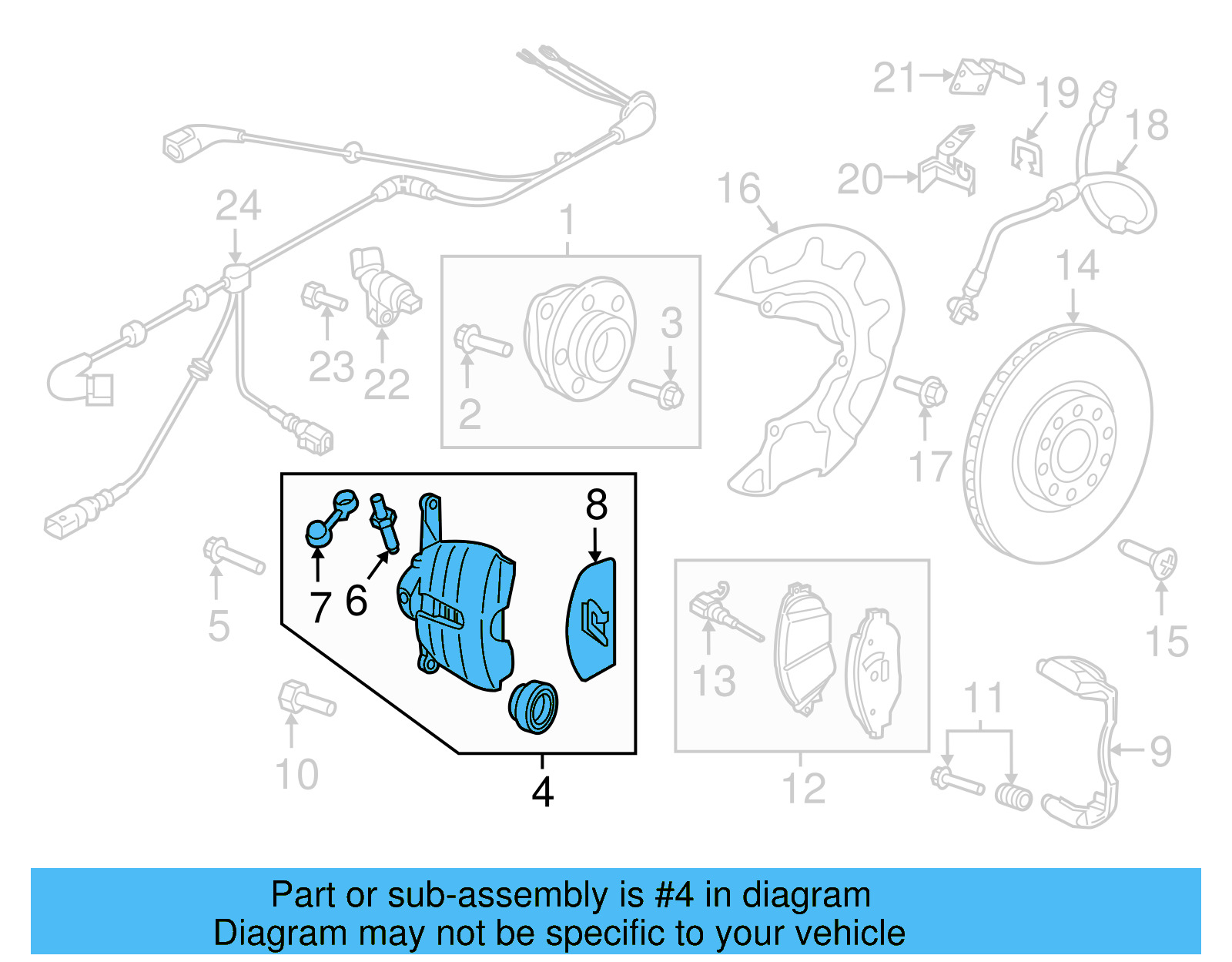 Caliper 5G0-615-123-D - View 5
