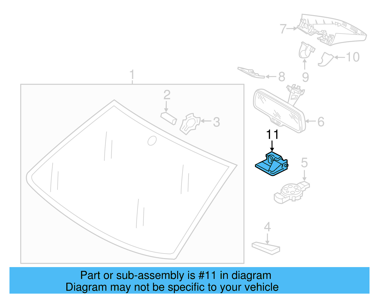 Lane Assist Cmra 3Q0-980-654-G - View 11