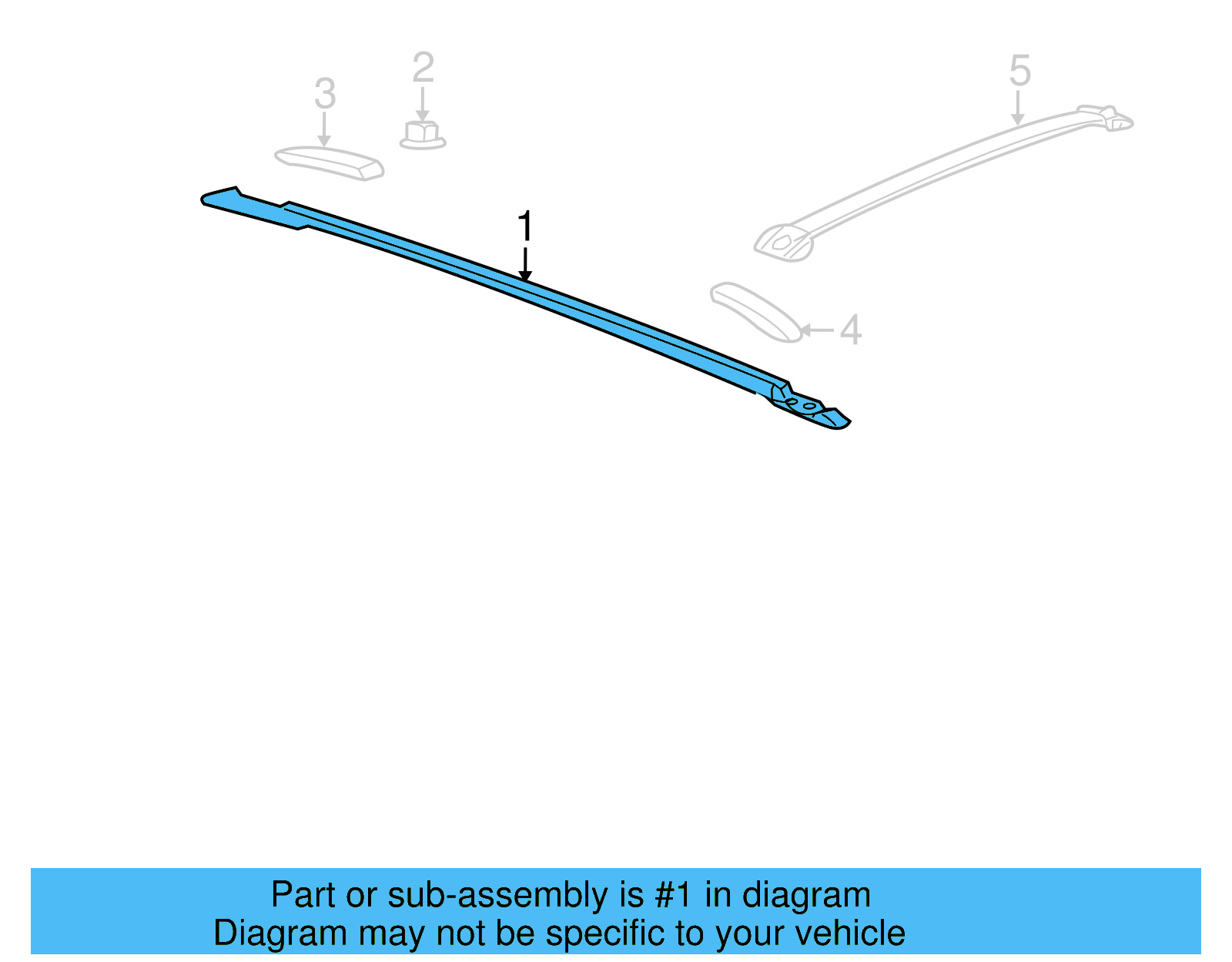 Side Rail 7B0-860-025-A - View 4
