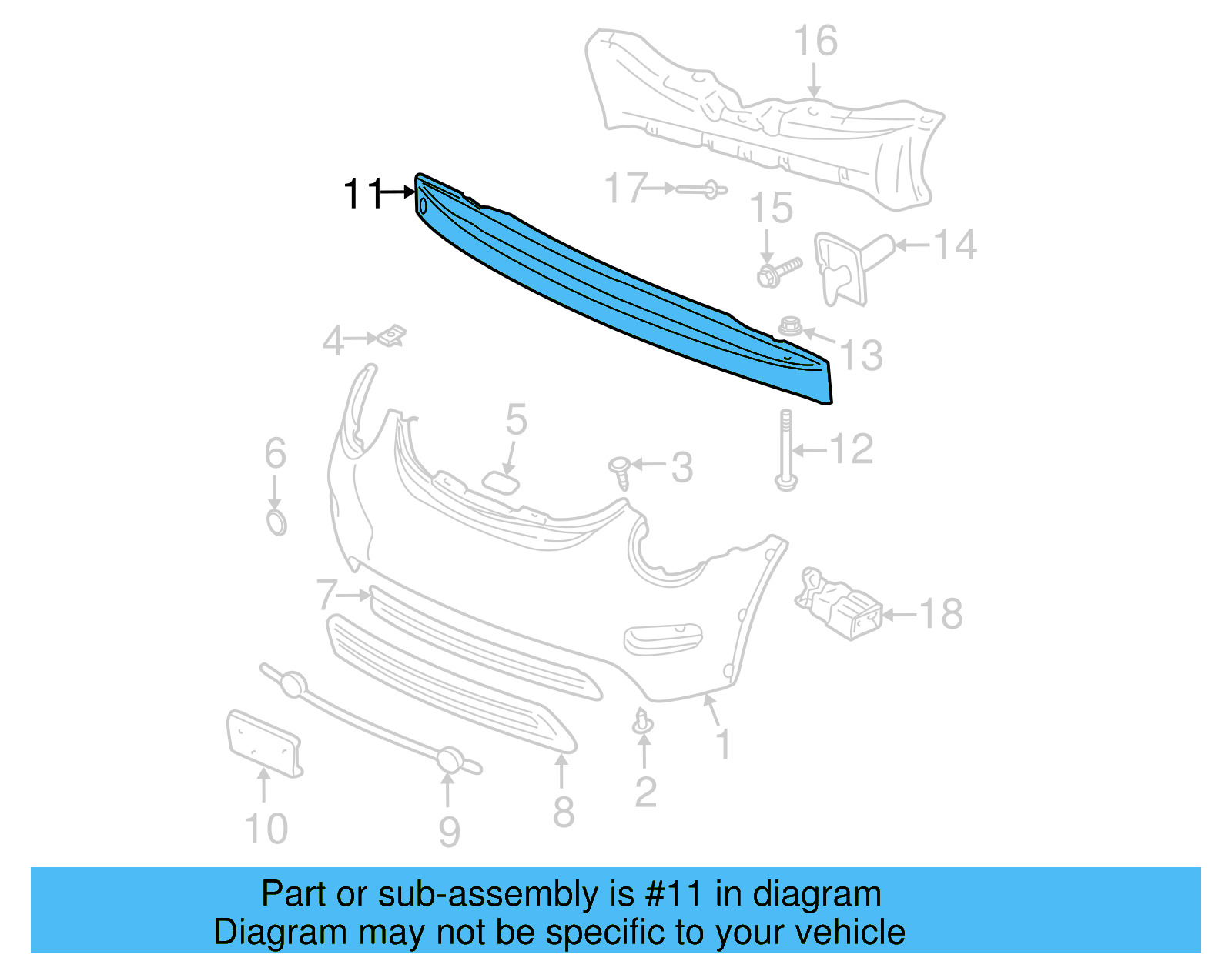Impact Bar 1C0-805-551-S - View 13