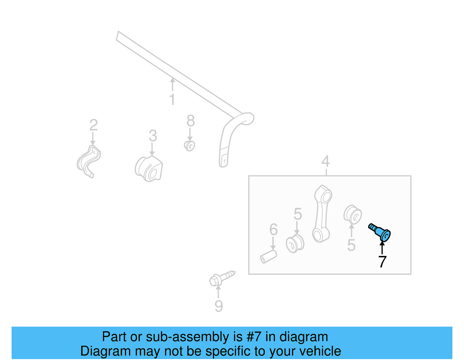 Stabilizer Link Pin WHT-001-902 - View 13