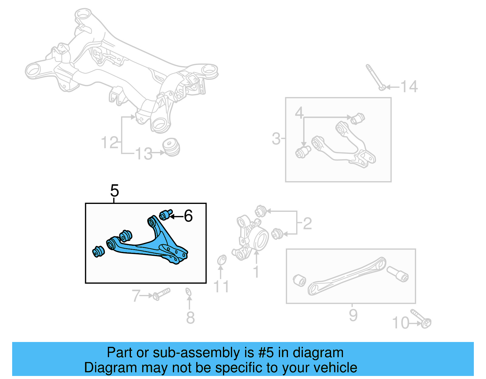 Lower Control Arm 4B3-505-312-A - View 3