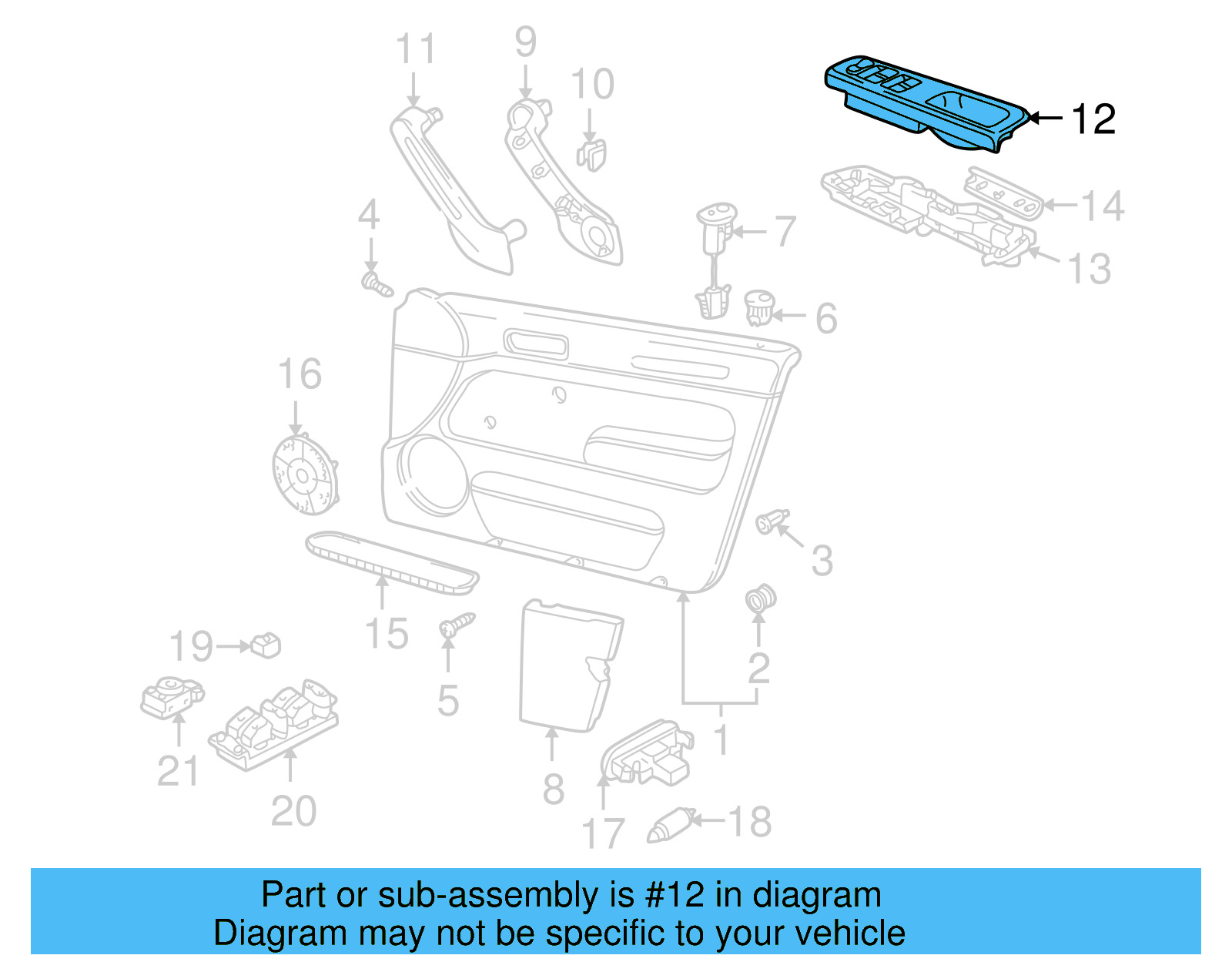 Switch Bezel 3B1-867-171-C-SDK - View 17