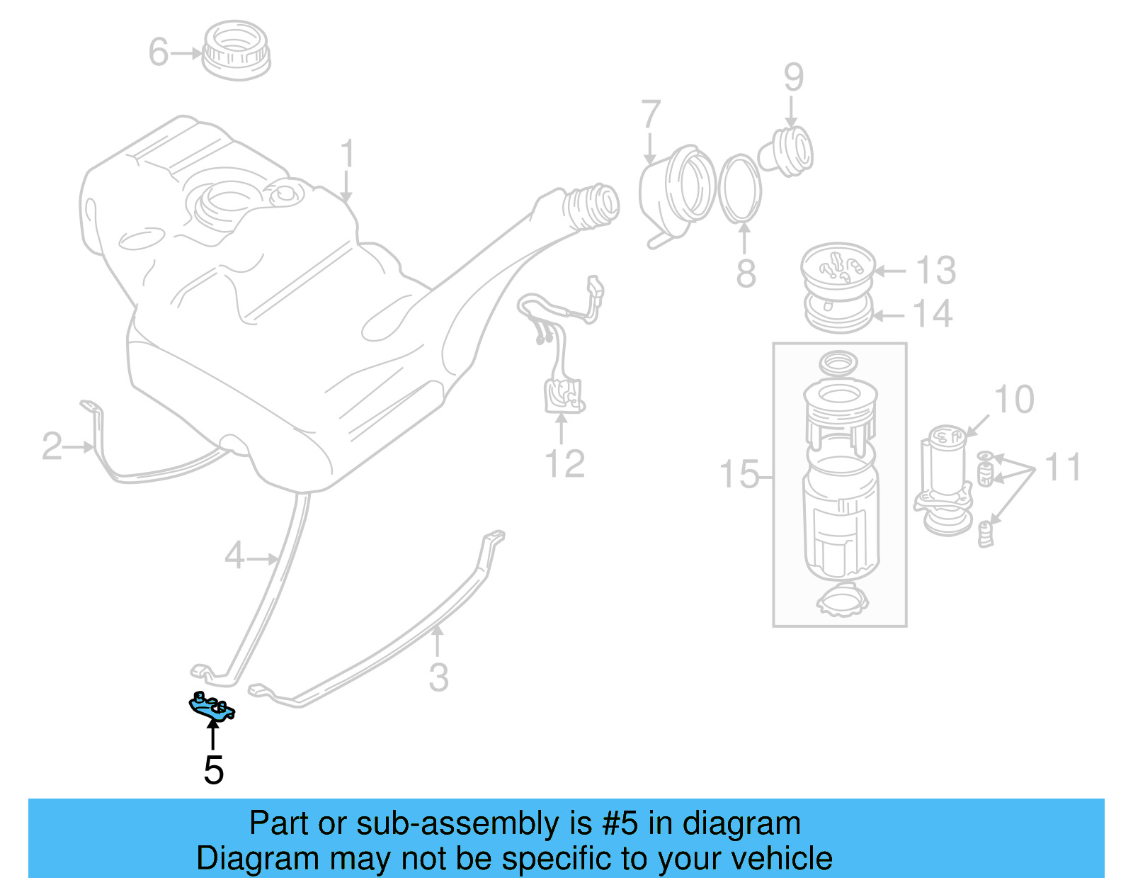 Fuel Tank Bracket 701-201-661 - View 2