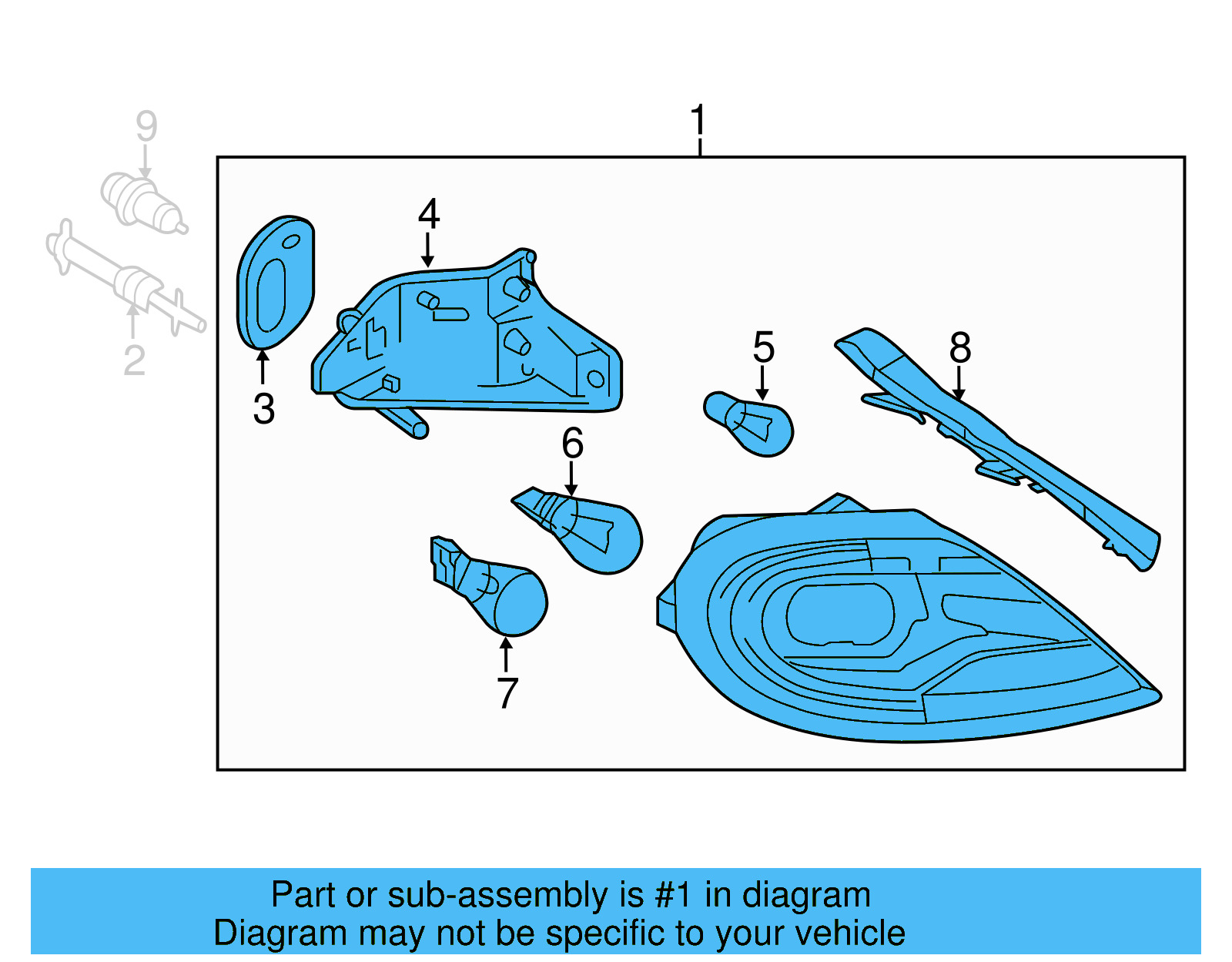 Tail Lamp Assembly 5C5-945-096-R - View 7