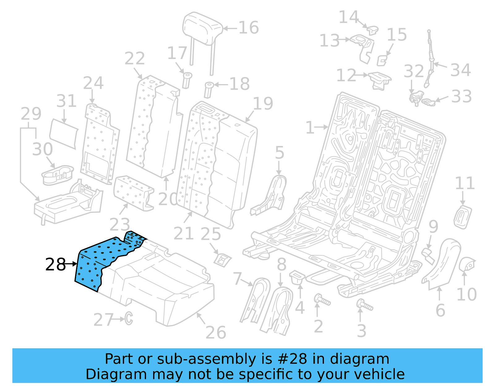 Seat Cushion Pad 5NN-885-375-A - View 7