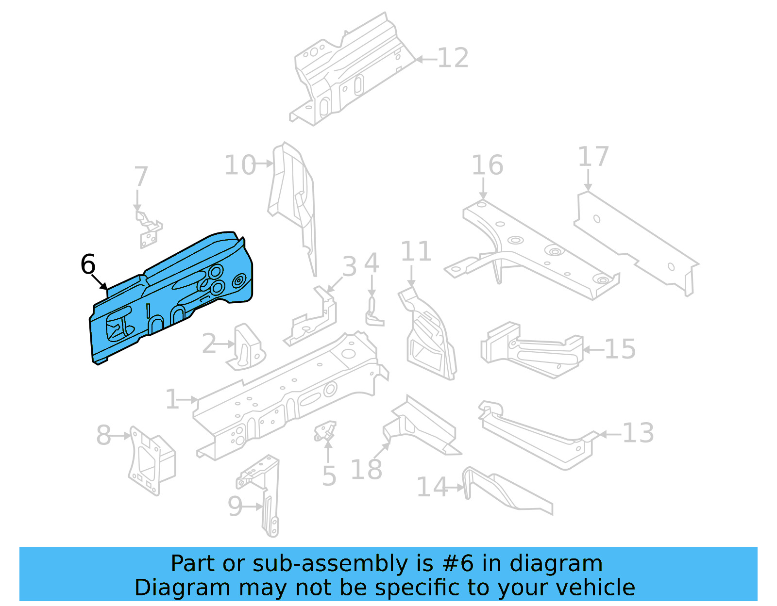 Outer Rail 1EA-804-147-A - View 4