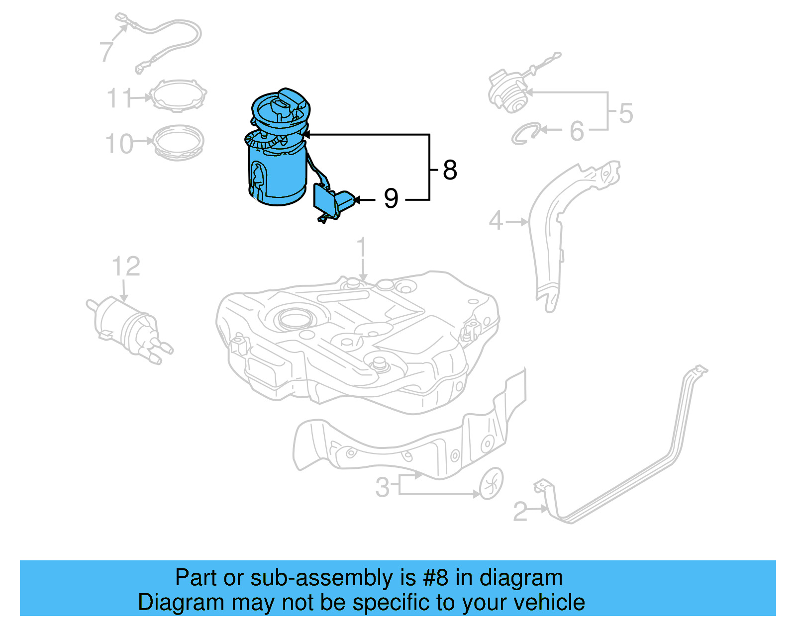 Electric Fuel Pump 1K0-919-051-AP - View 12