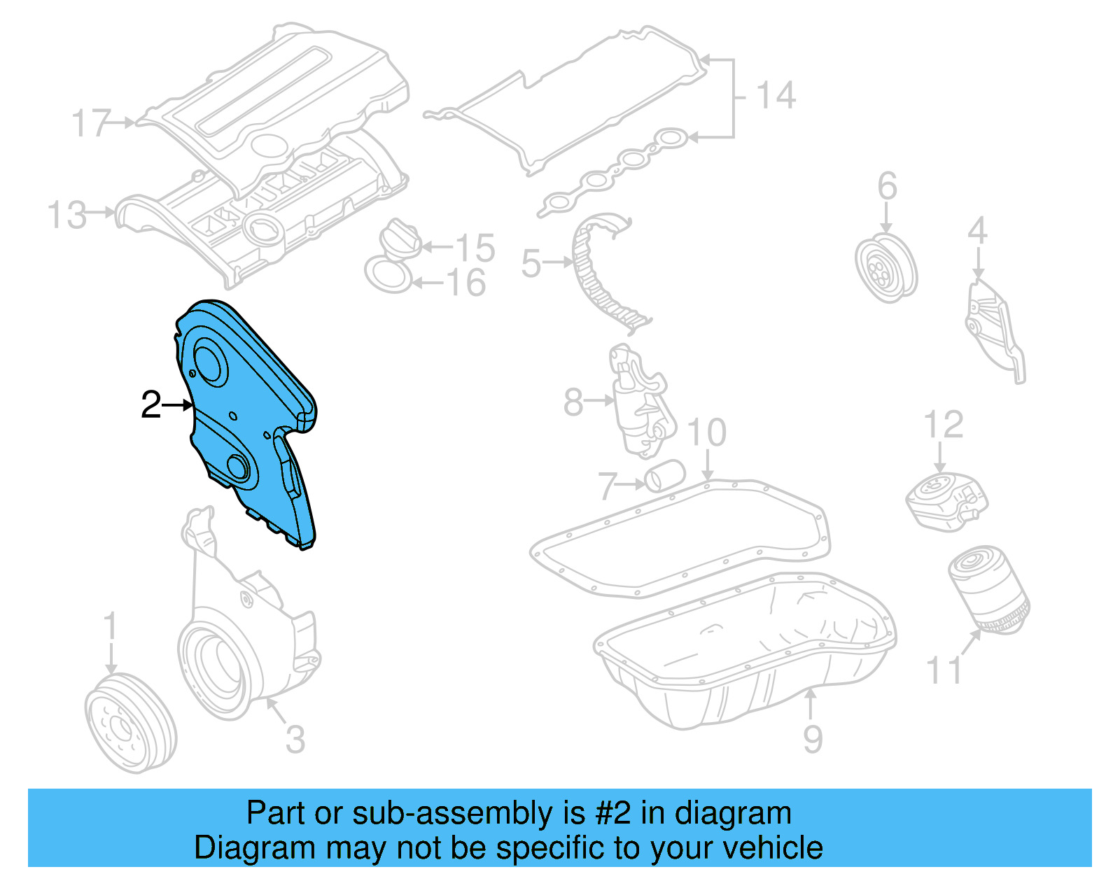 Timing Cover 058-109-107-B - View 6