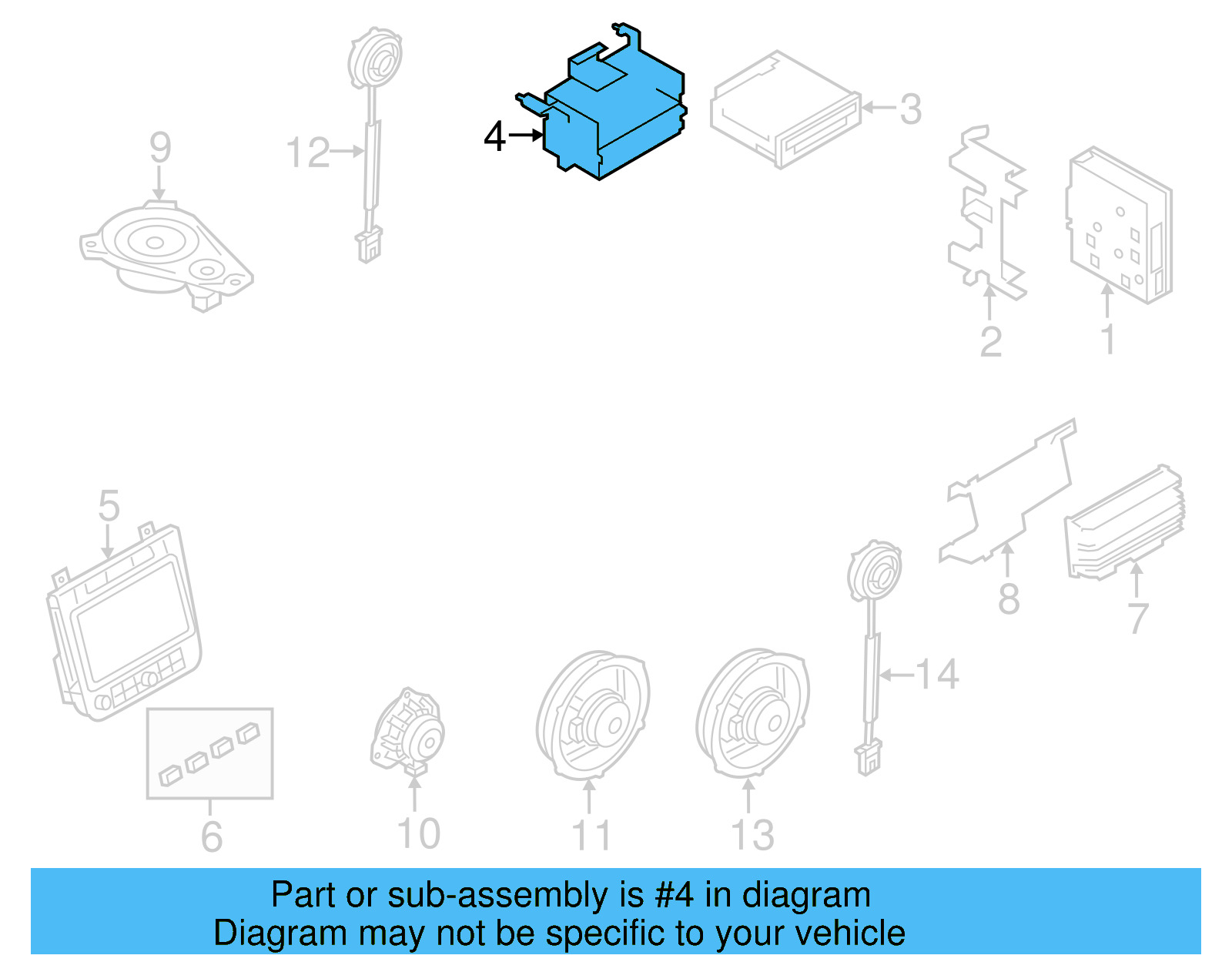 DVD Unit Mount Bracket 7P6-919-837-A - View 4