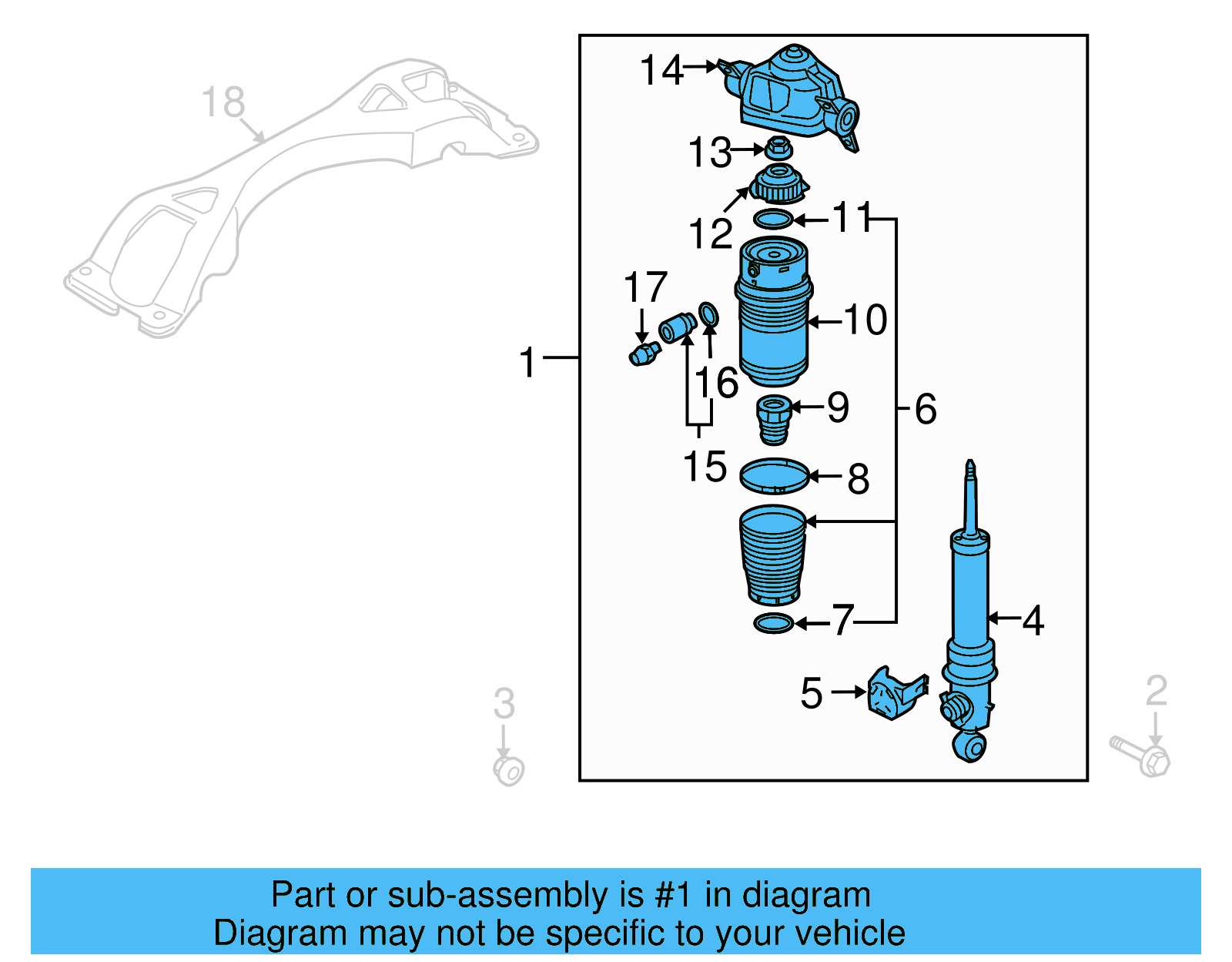 Shock Assembly 7L6-616-020-D - View 3