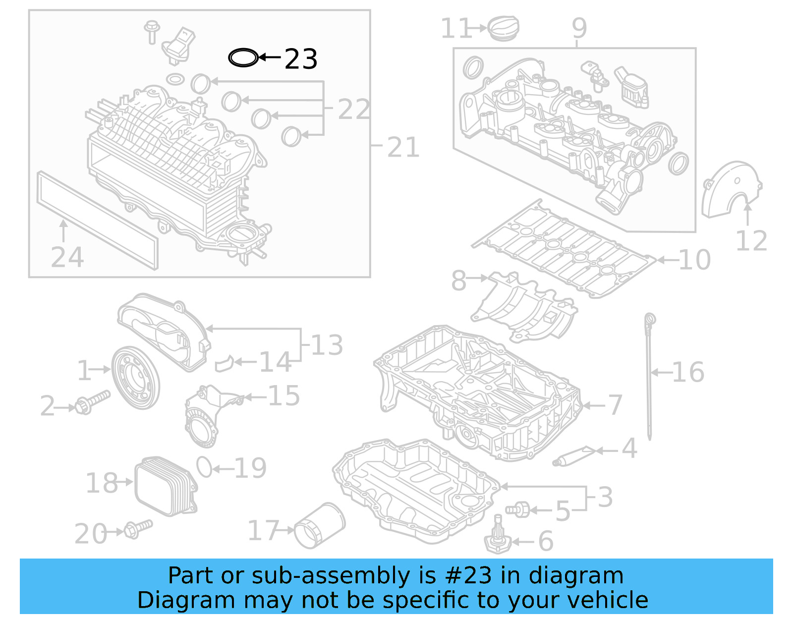 Intake Manifold Gasket 03C-133-073-A - View 13