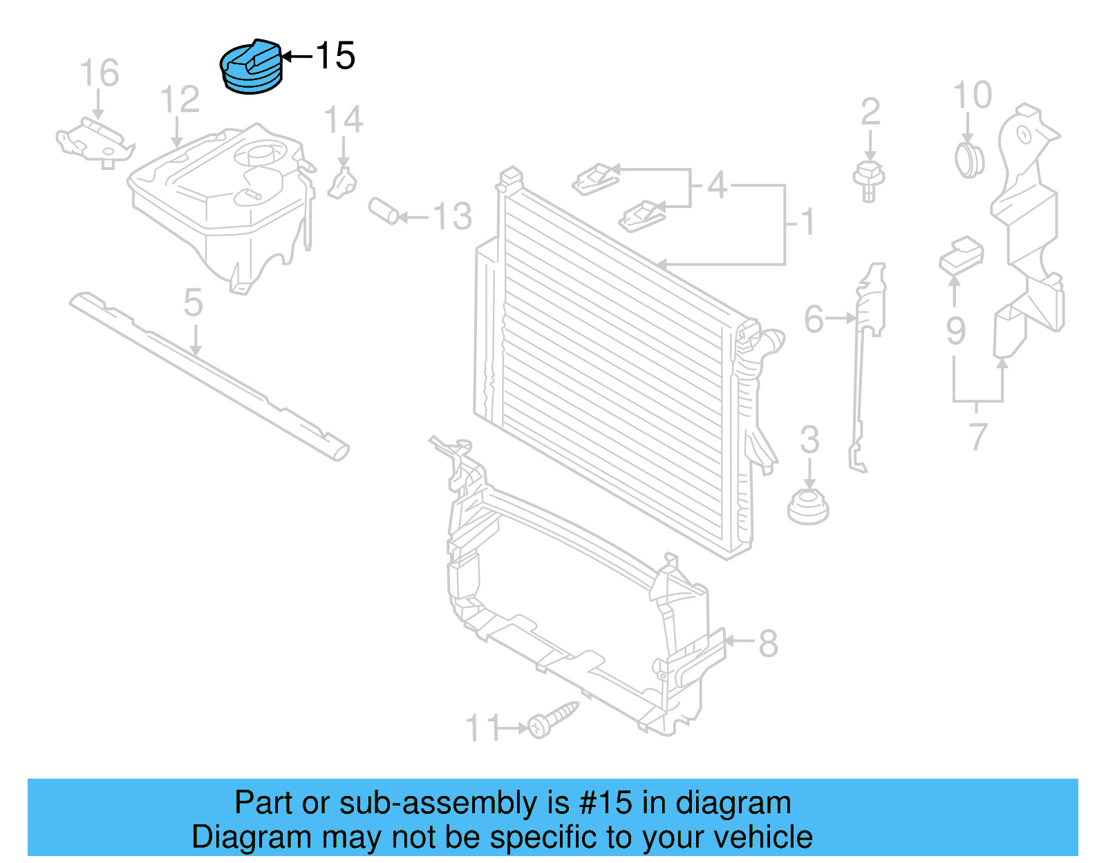 Cap 1J0-121-321-B - View 13
