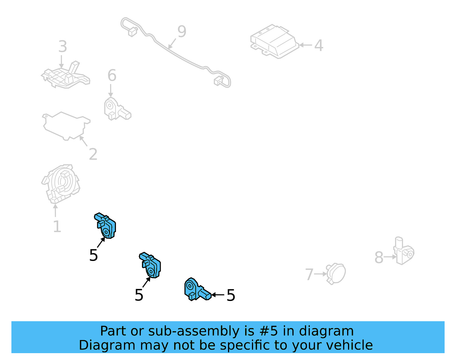 Ft Impact Sensor 3Q0-959-651-B - View 7
