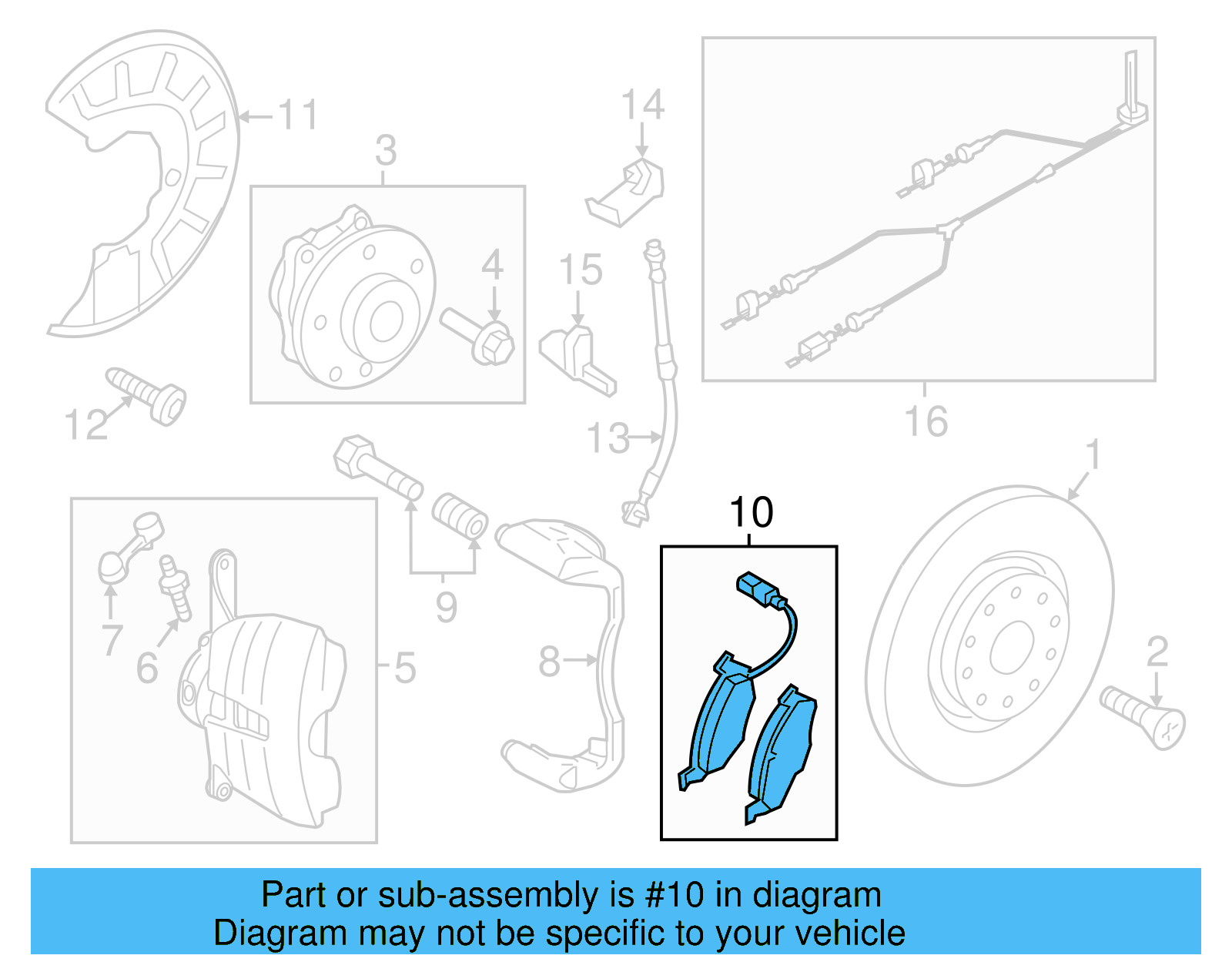 Brake Pads Front 3C0-698-151-H - View 9