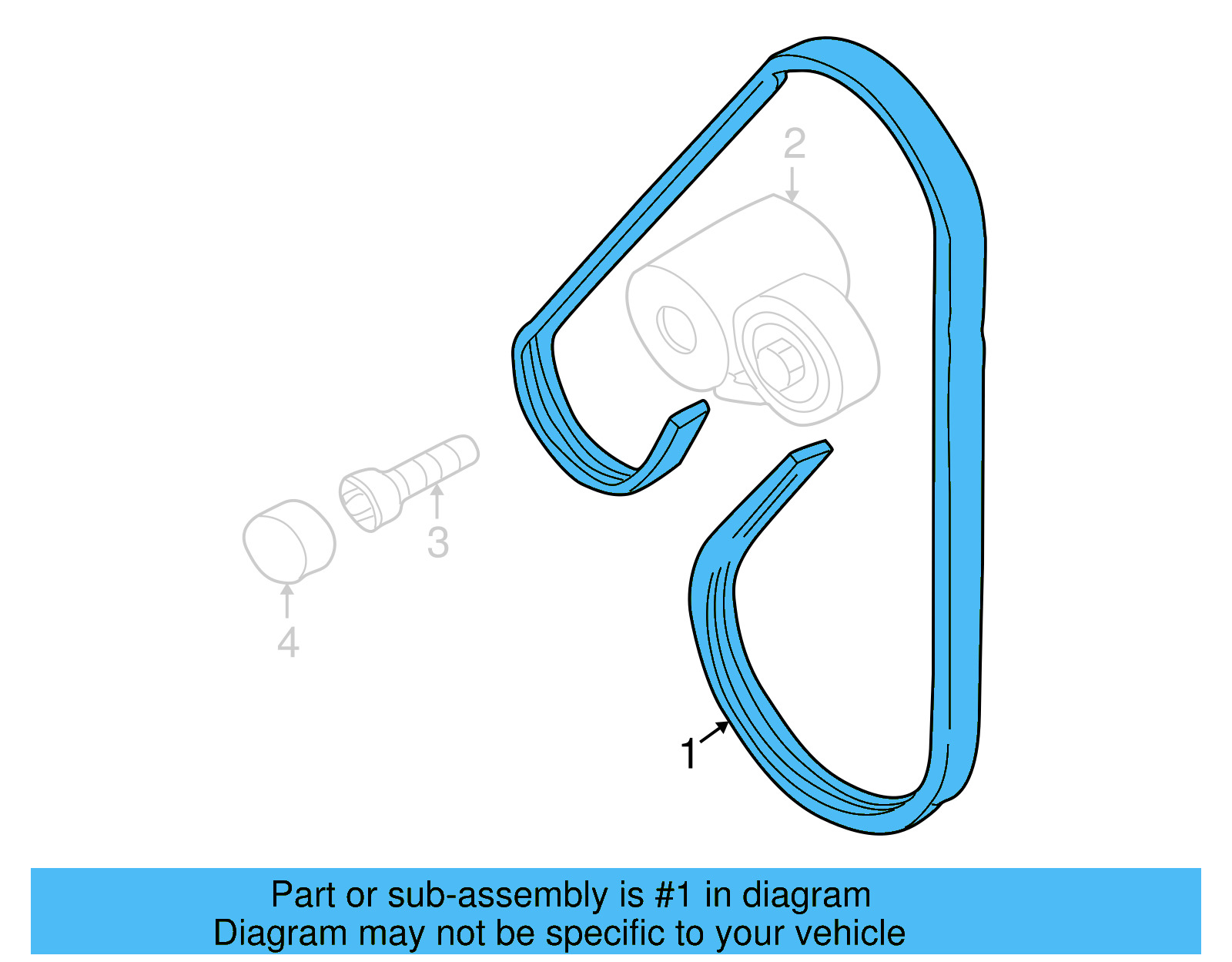 Serpentine Belt 078-903-137-BC - View 2