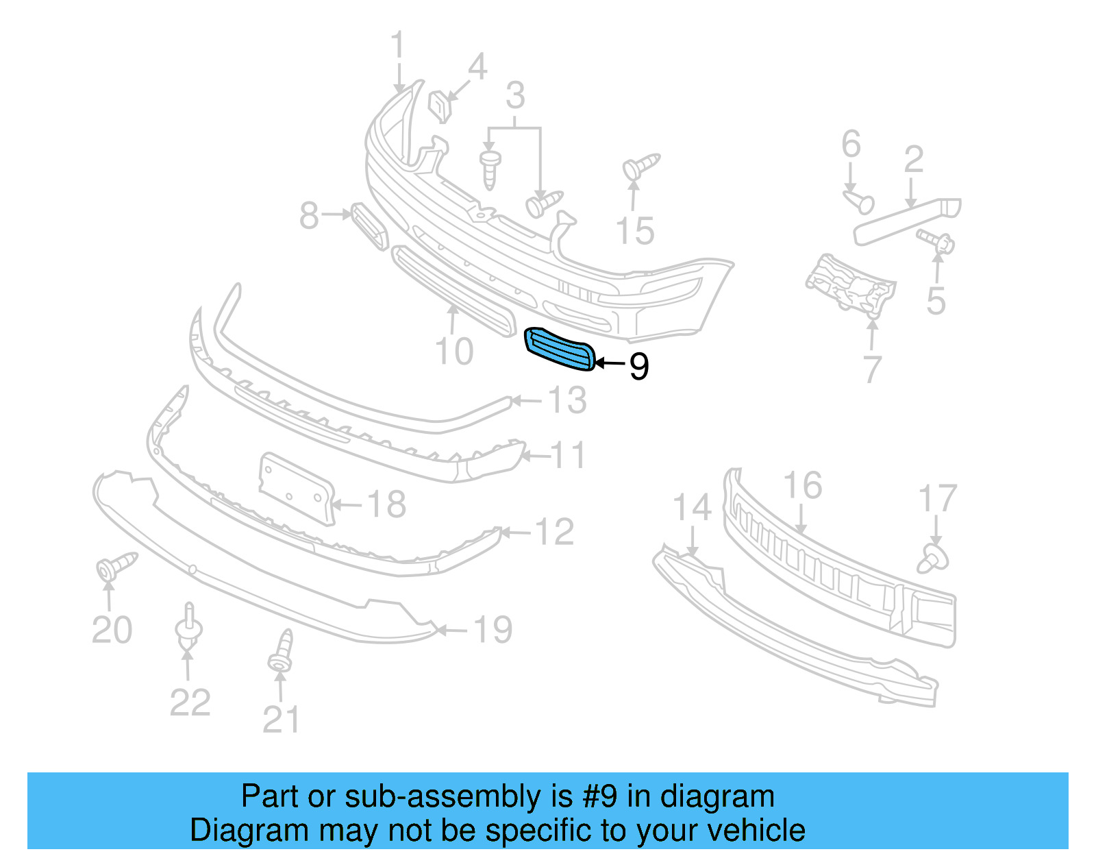 Grille 1J5-853-665-A-B41 - View 12