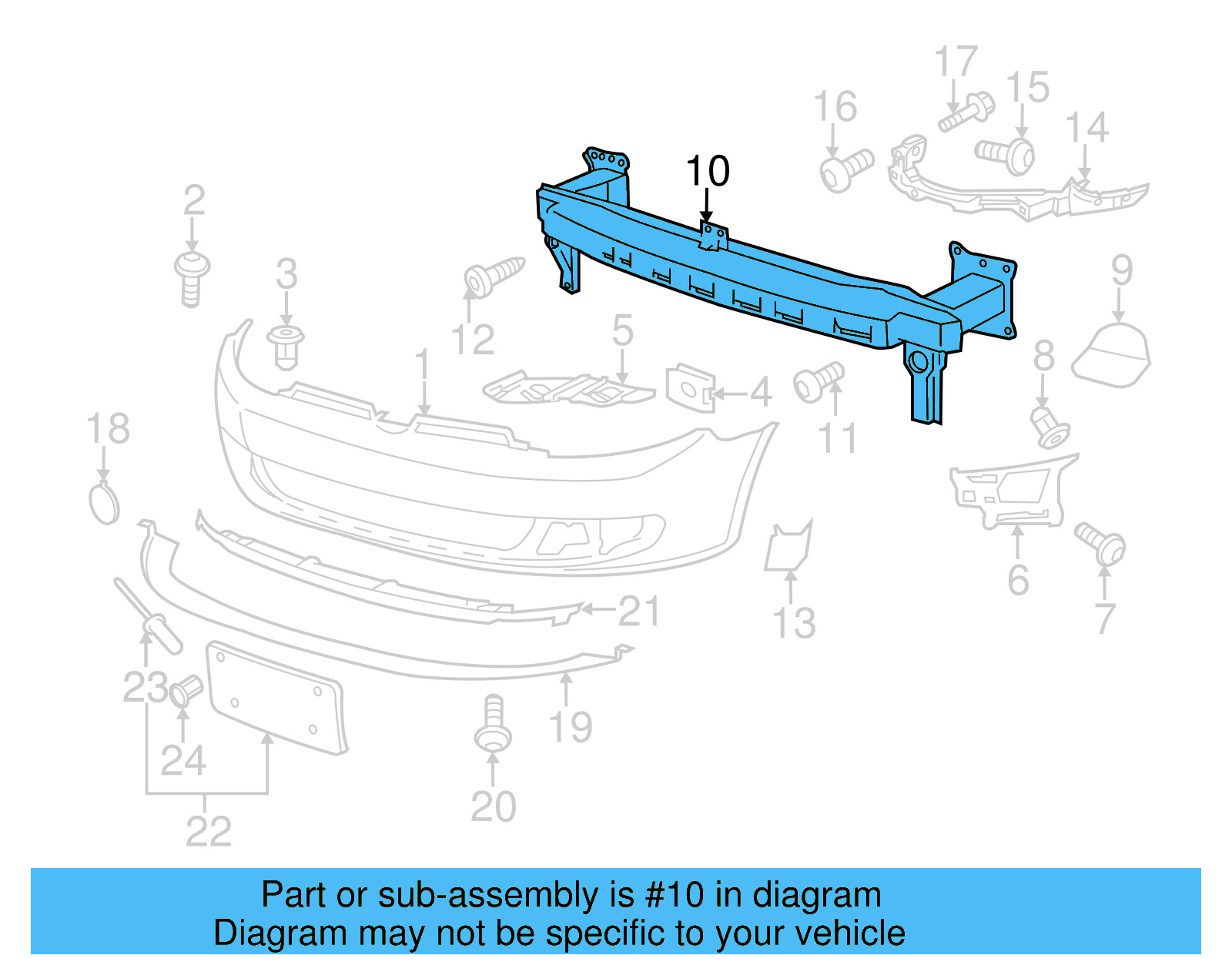 Impact Bar 5K0-807-109-F - View 21