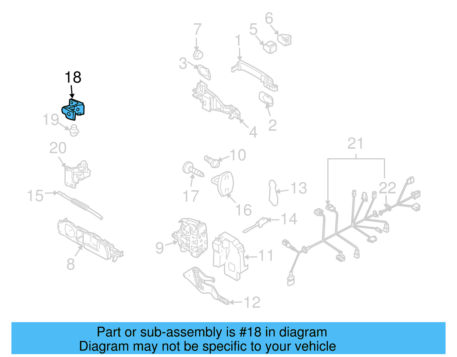 Upper Hinge 7L0-833-402-C - View 4