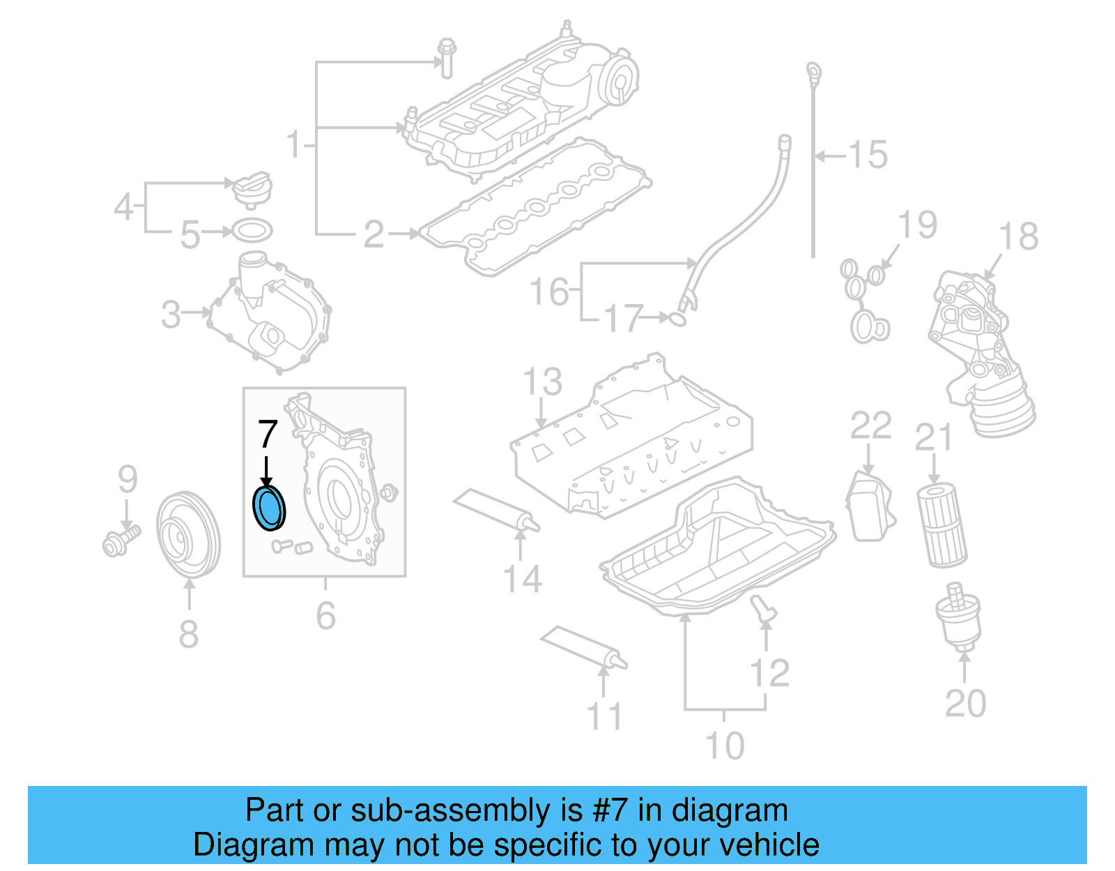 Rear Main Seal Retainer 07K-103-151-C - View 7