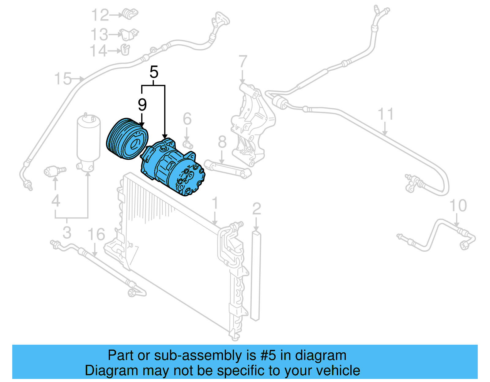 A/C Compressor 1H0-820-803-DX - View 10