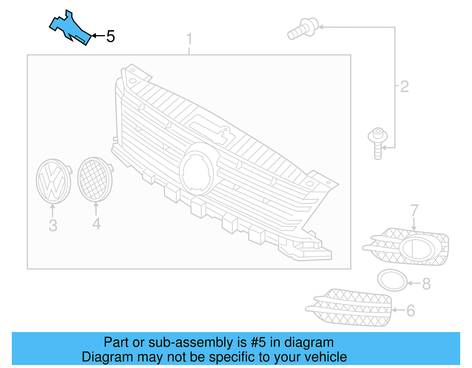 Nameplate 5N0-853-679-FXC - View 7