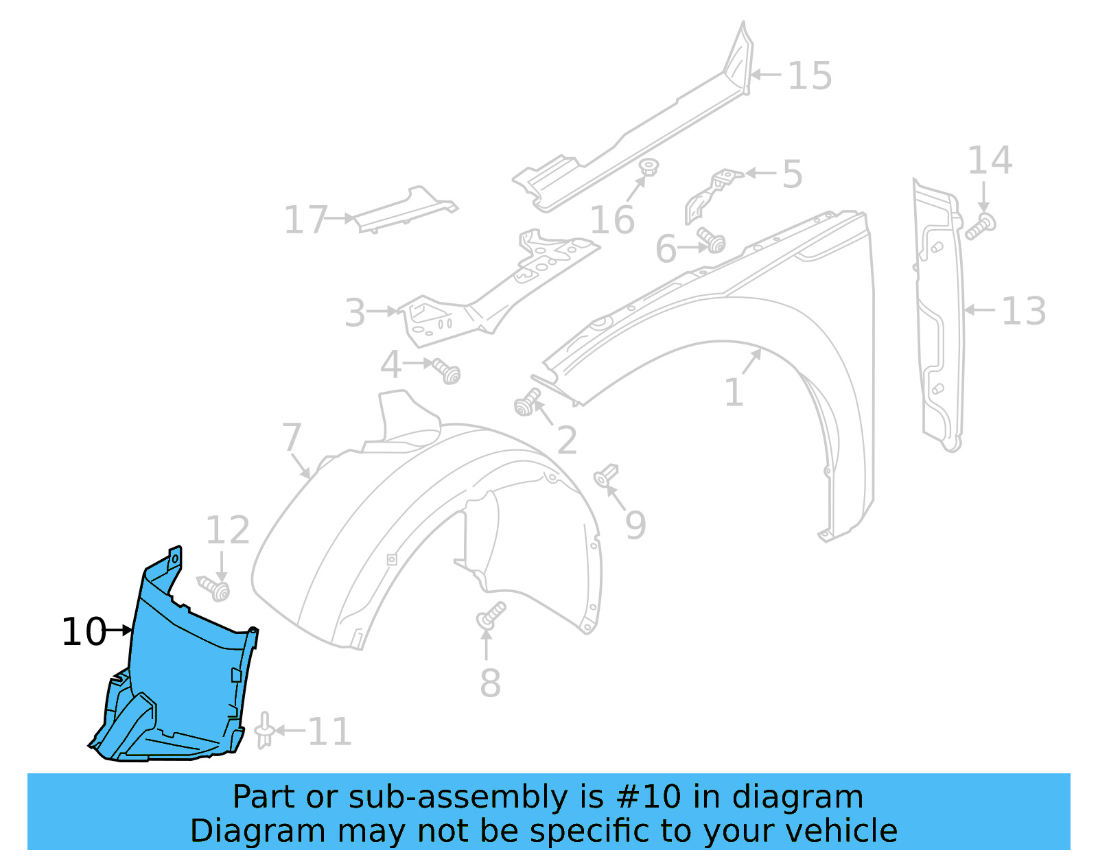 Front Extension 3G8-805-911-J - View 5