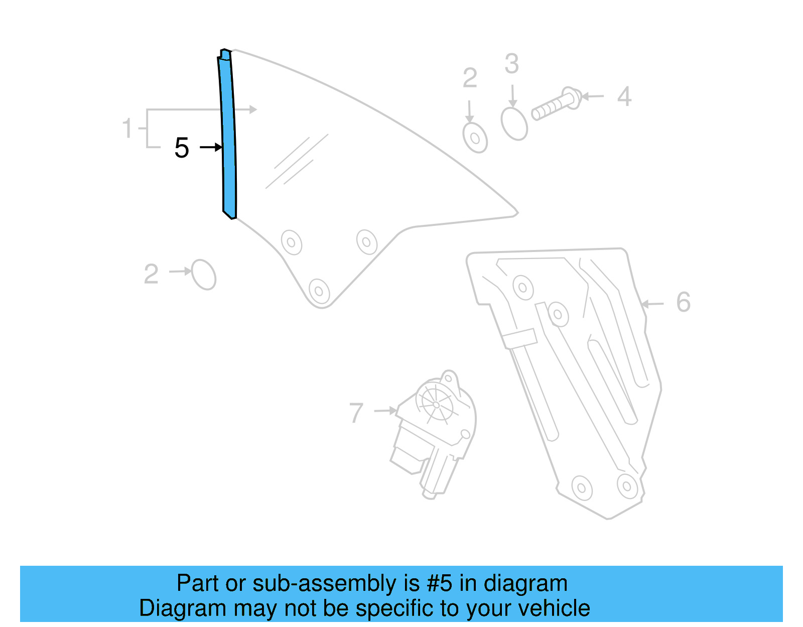 Seal Strip 1Q0-837-674-D - View 4