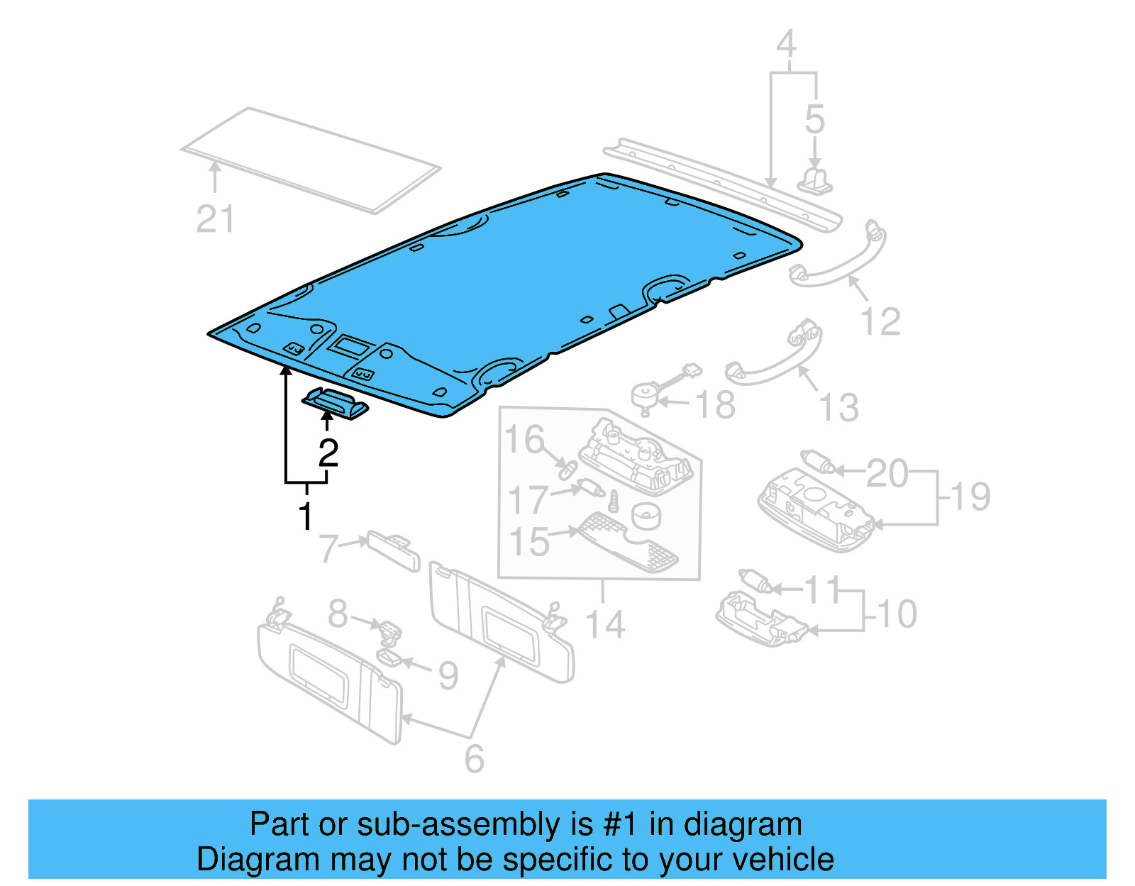 Headliner 1JE-867-501-AB-6K8 - View 4