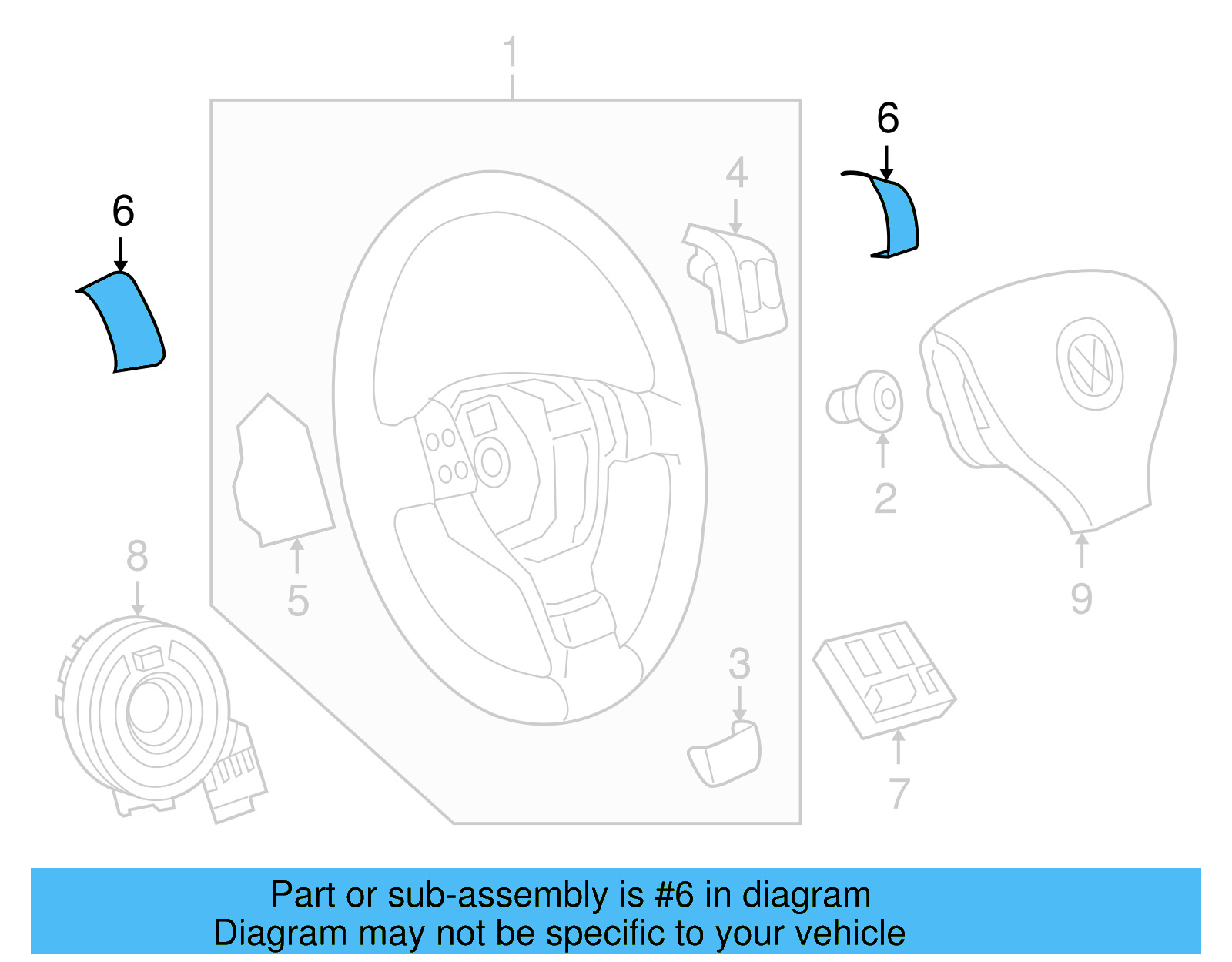Switch Cover 1K0-498-685-1QB - View 16