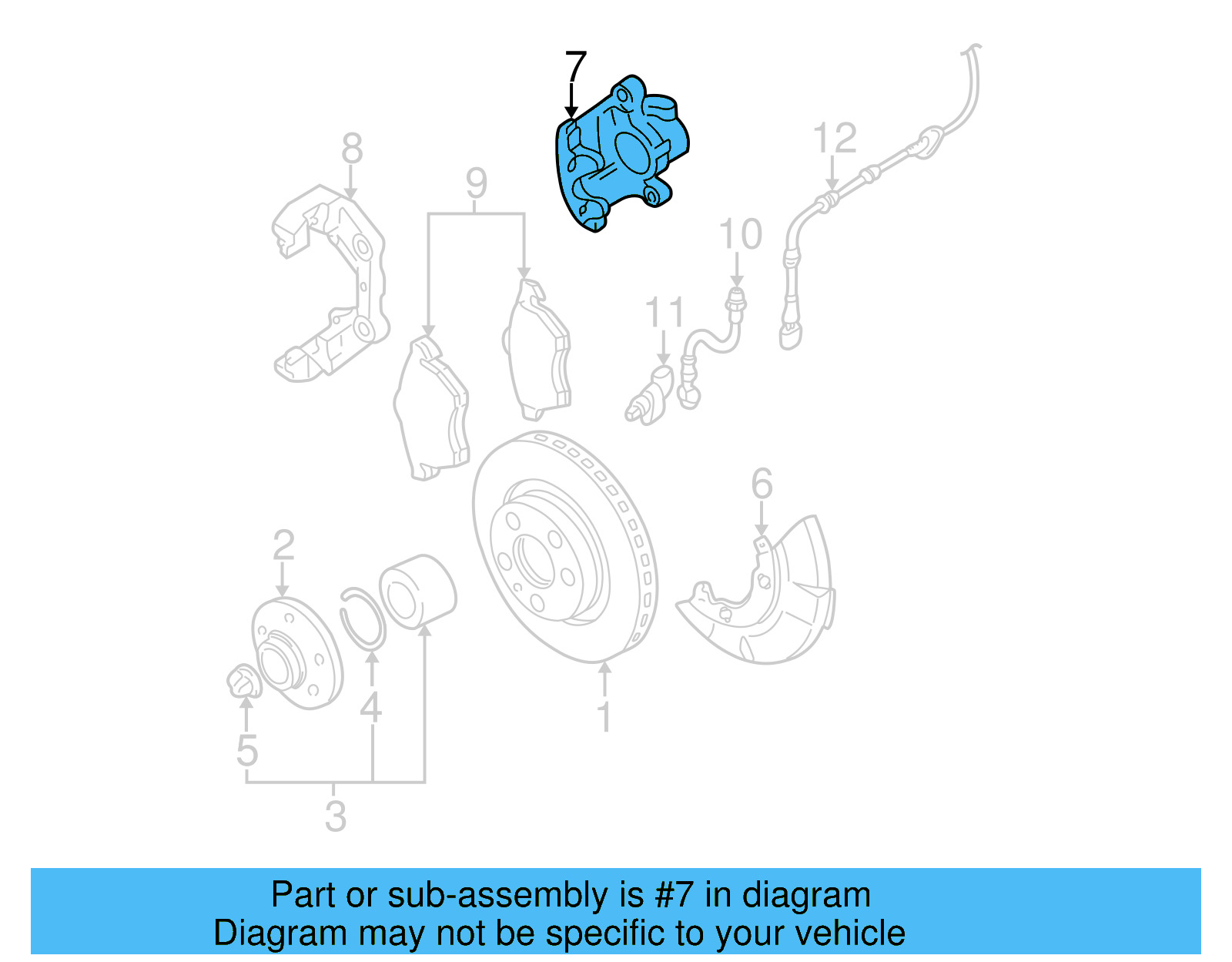 Disc Brake Caliper 1J0-615-123-D - View 26
