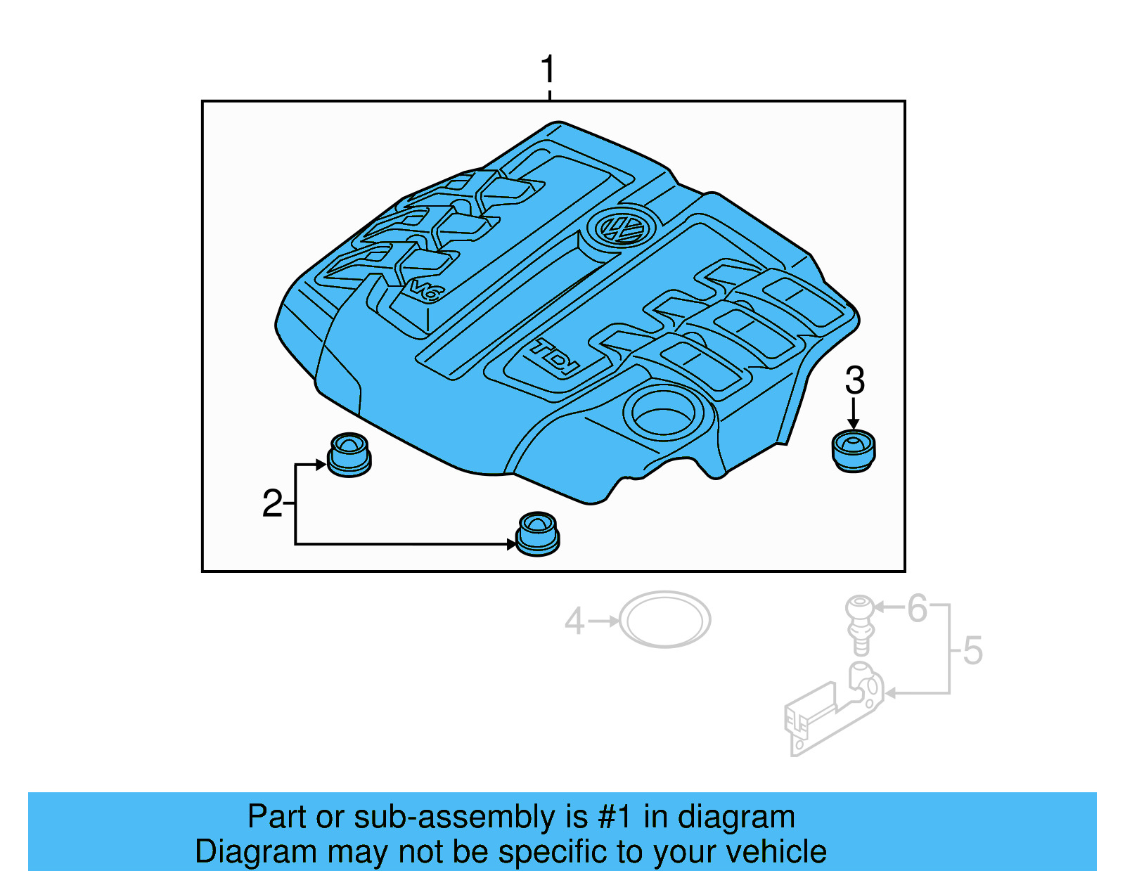 Engine Cover 059-103-925-CA - View 8
