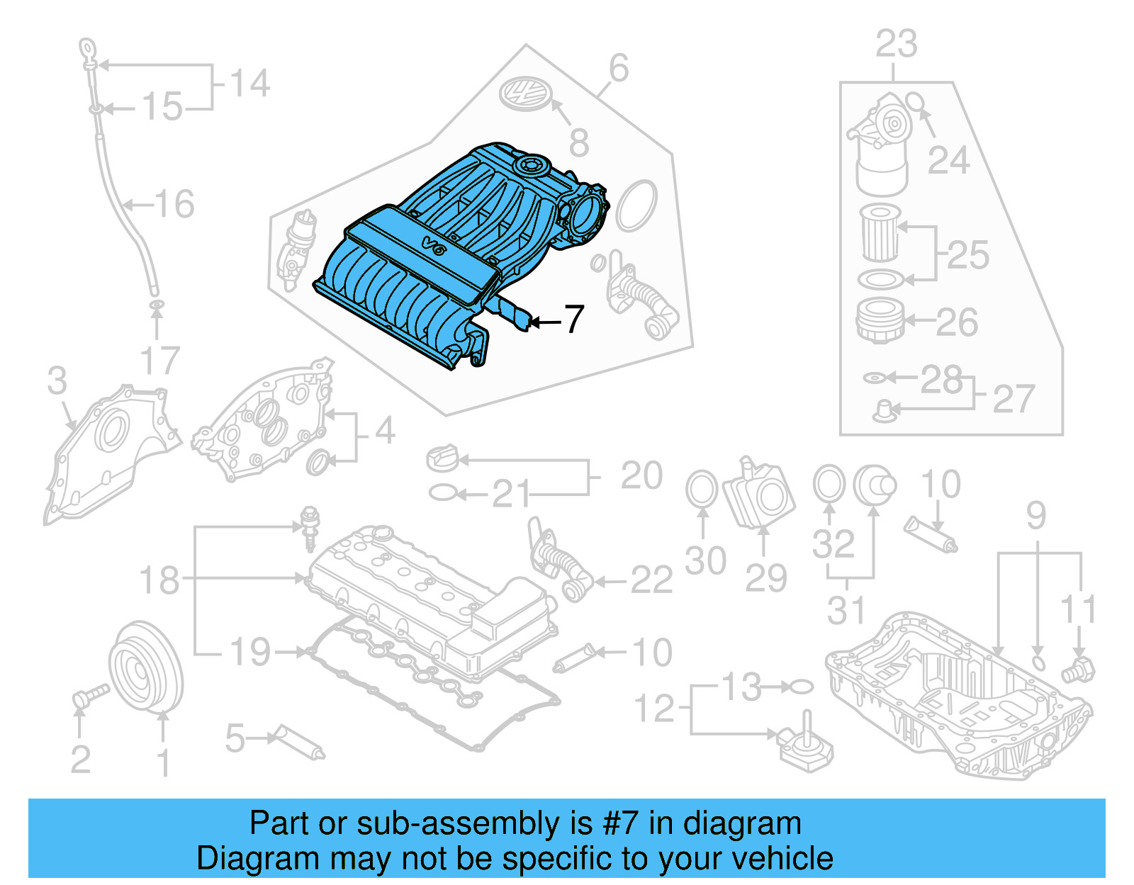 Manifold Gasket 03H-133-237-B - View 4