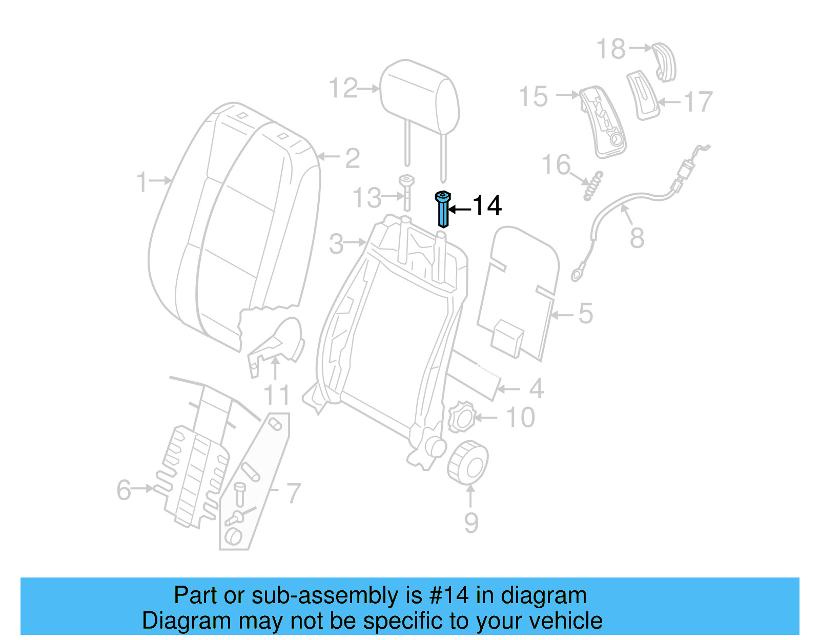 Headrest Guide 1K0-881-920-E-82V - View 5